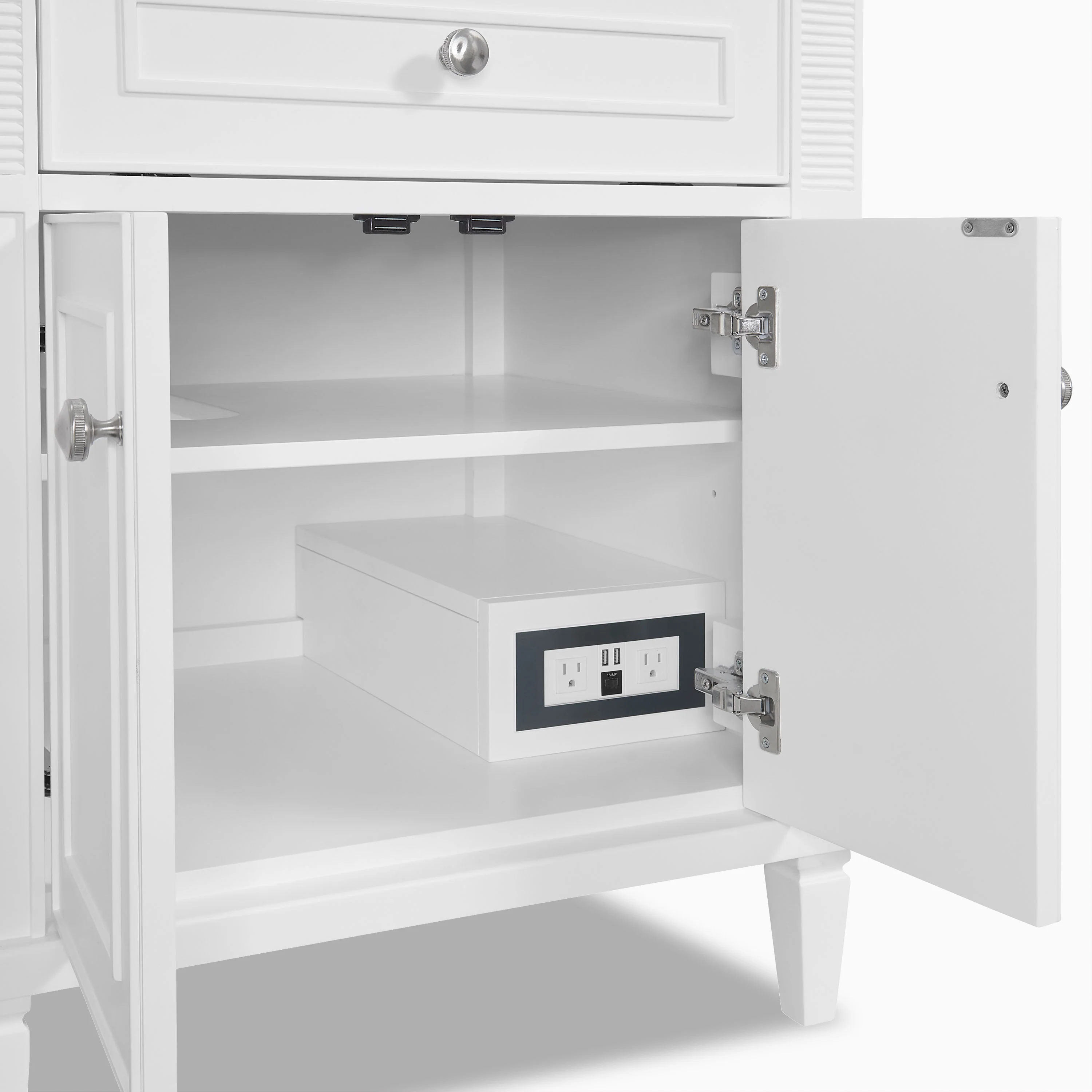 Elodie 72" Double Vanity in Bright White with 3 cm White Zeus Quartz Top - Image 6