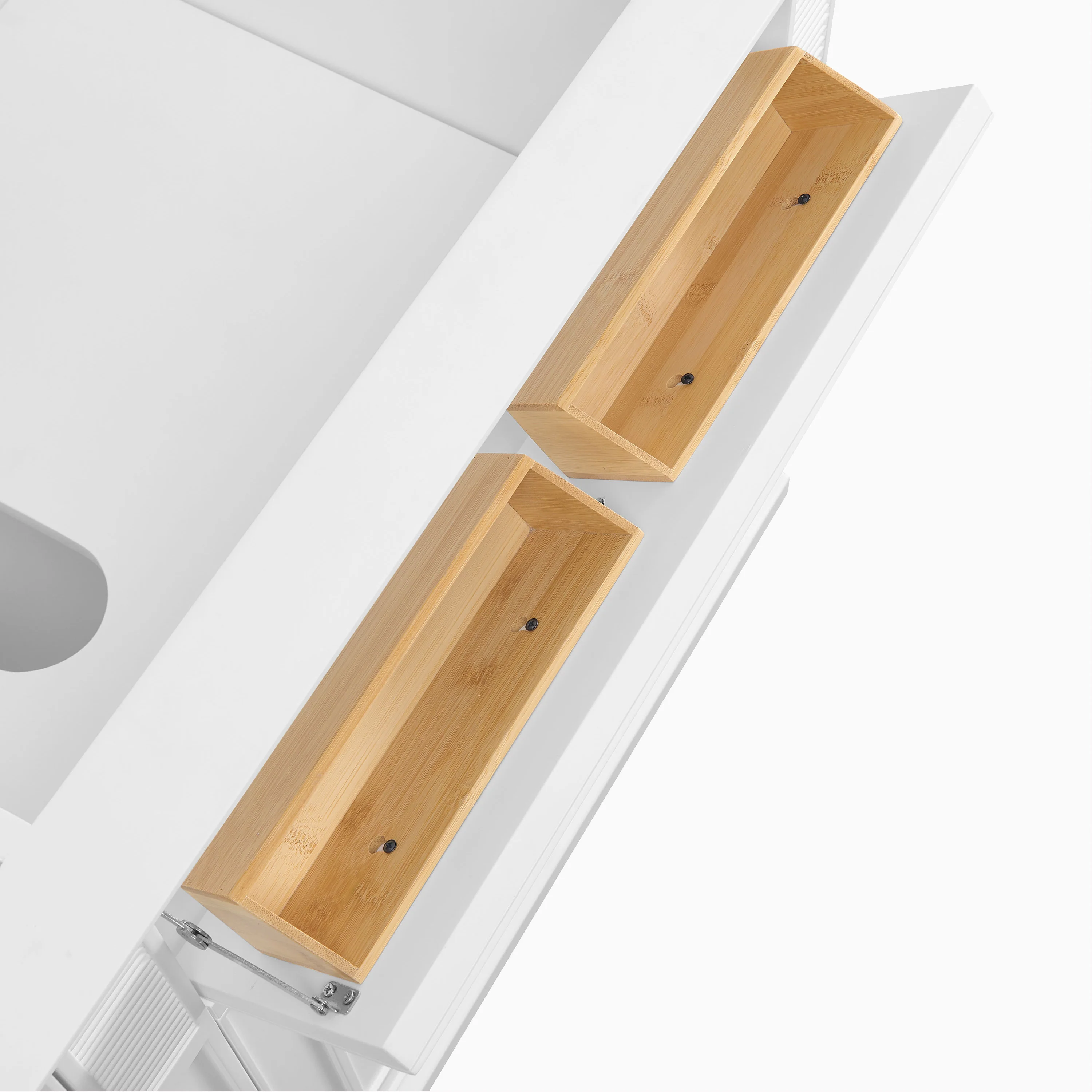 Elodie 72" Double Vanity in Bright White with 3 cm White Zeus Quartz Top - Image 8