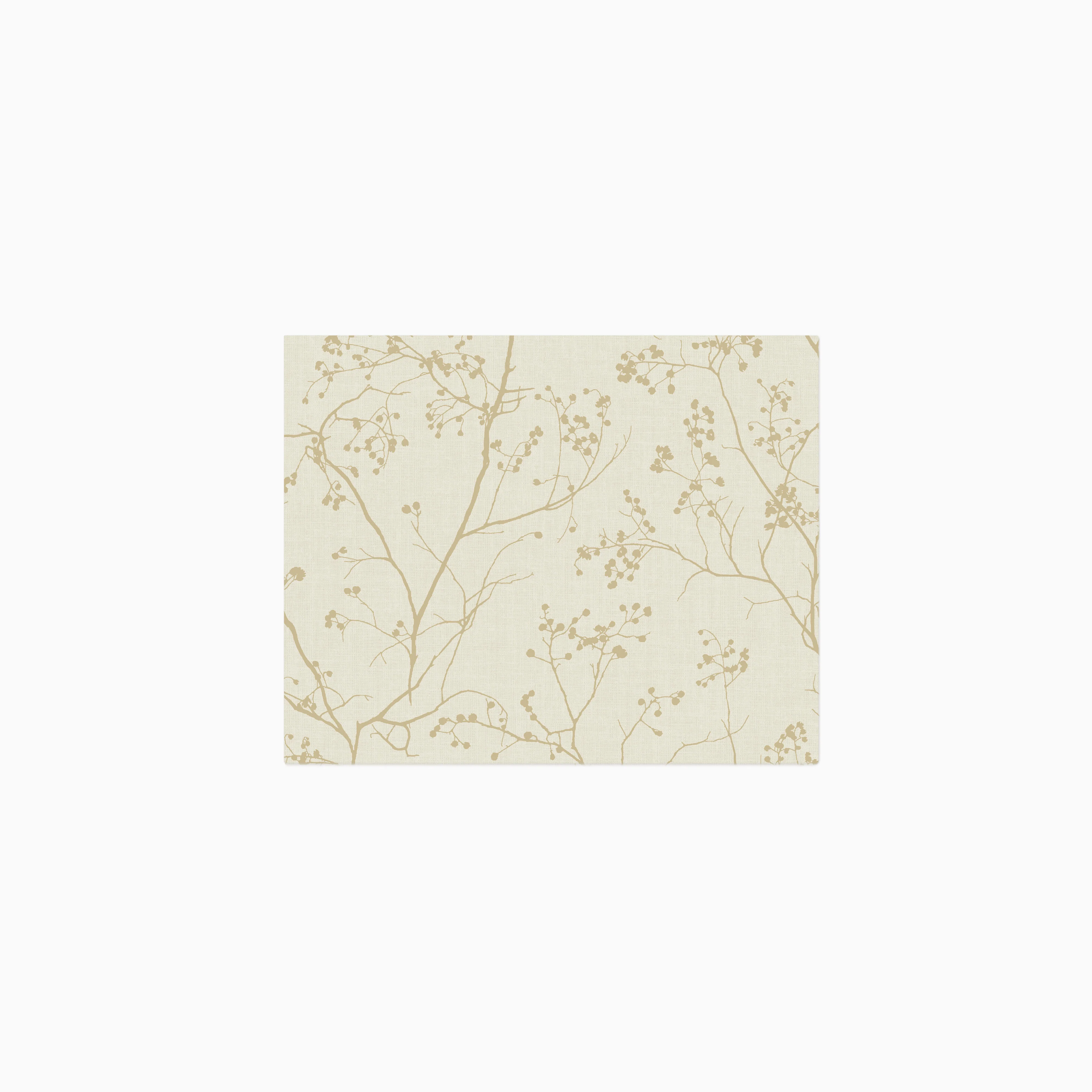 Elowen 8" x 10" Wallpaper in Cream/Gold Sample