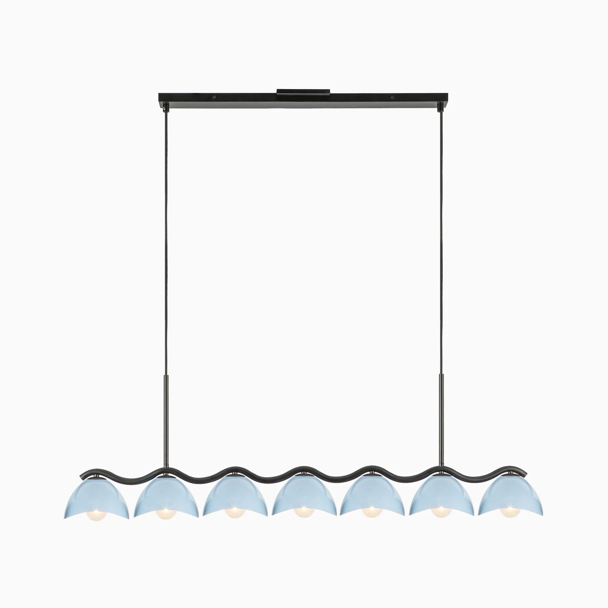 Erza 42" Socket Linear Pendant in Black/Cerulean - Image 2