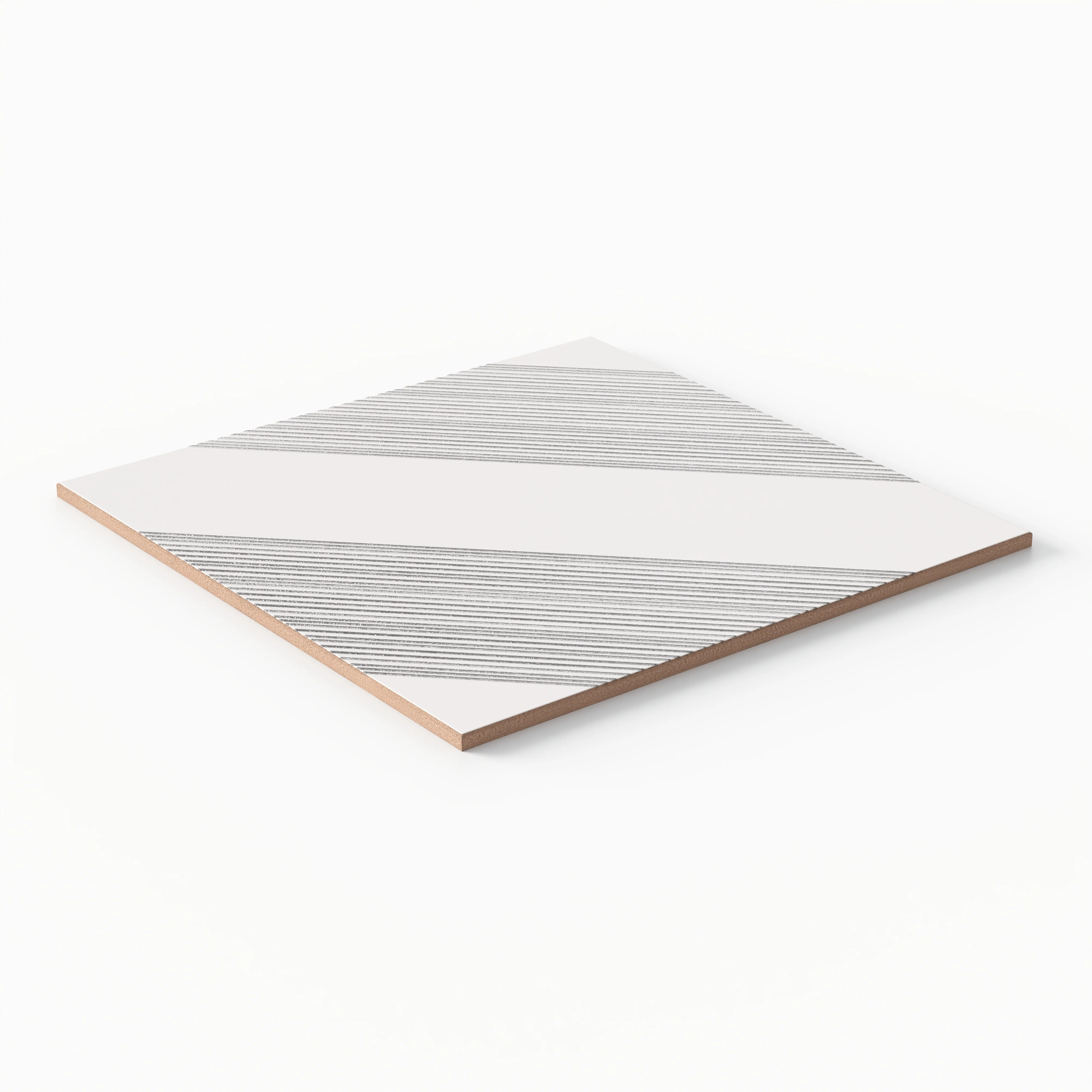 Estelle 12 x 12 Satin Ceramic Tile in Deco 1 Whitte Silver - Image 3