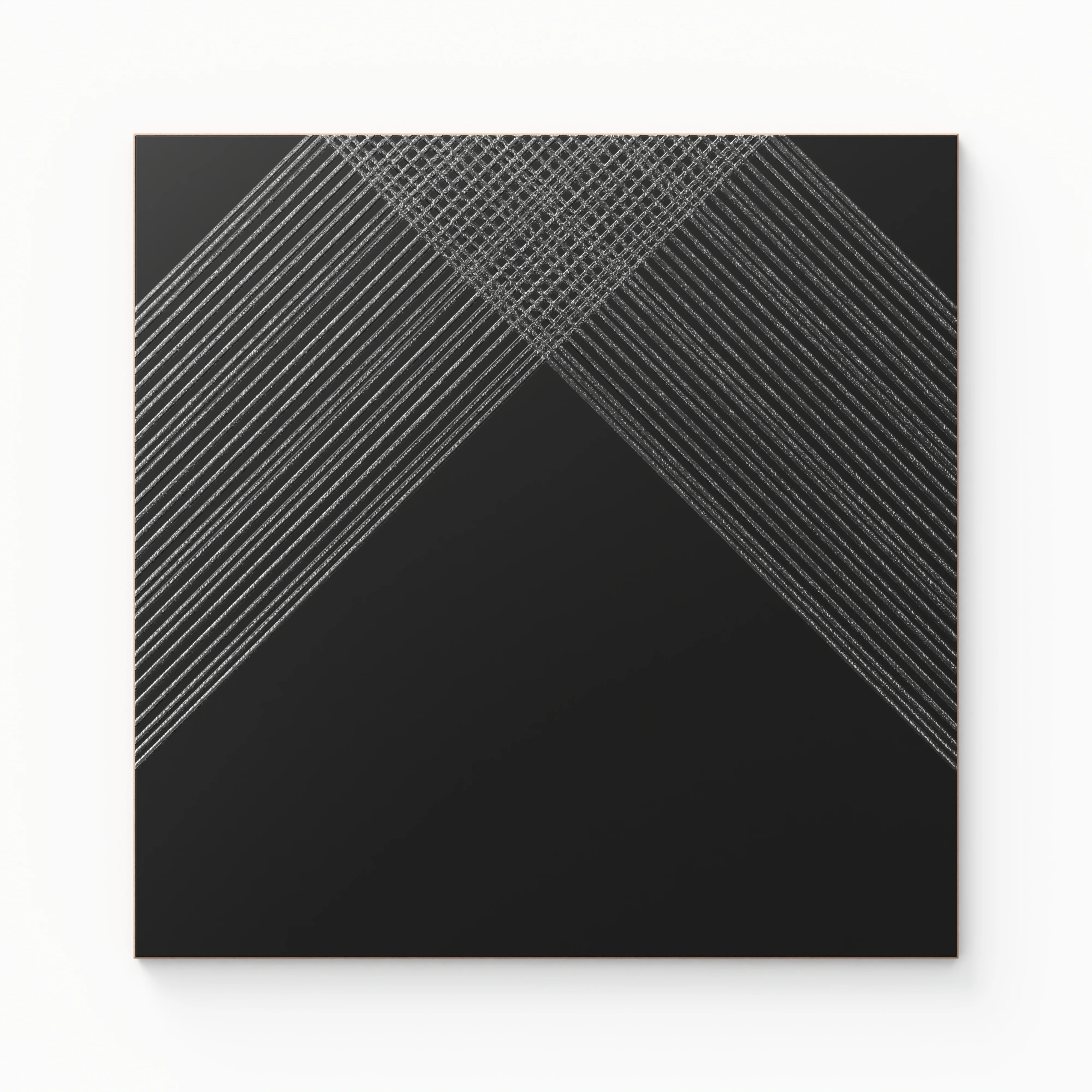Estelle 12 x 12 Satin in Black Silver Deco 2 Sample