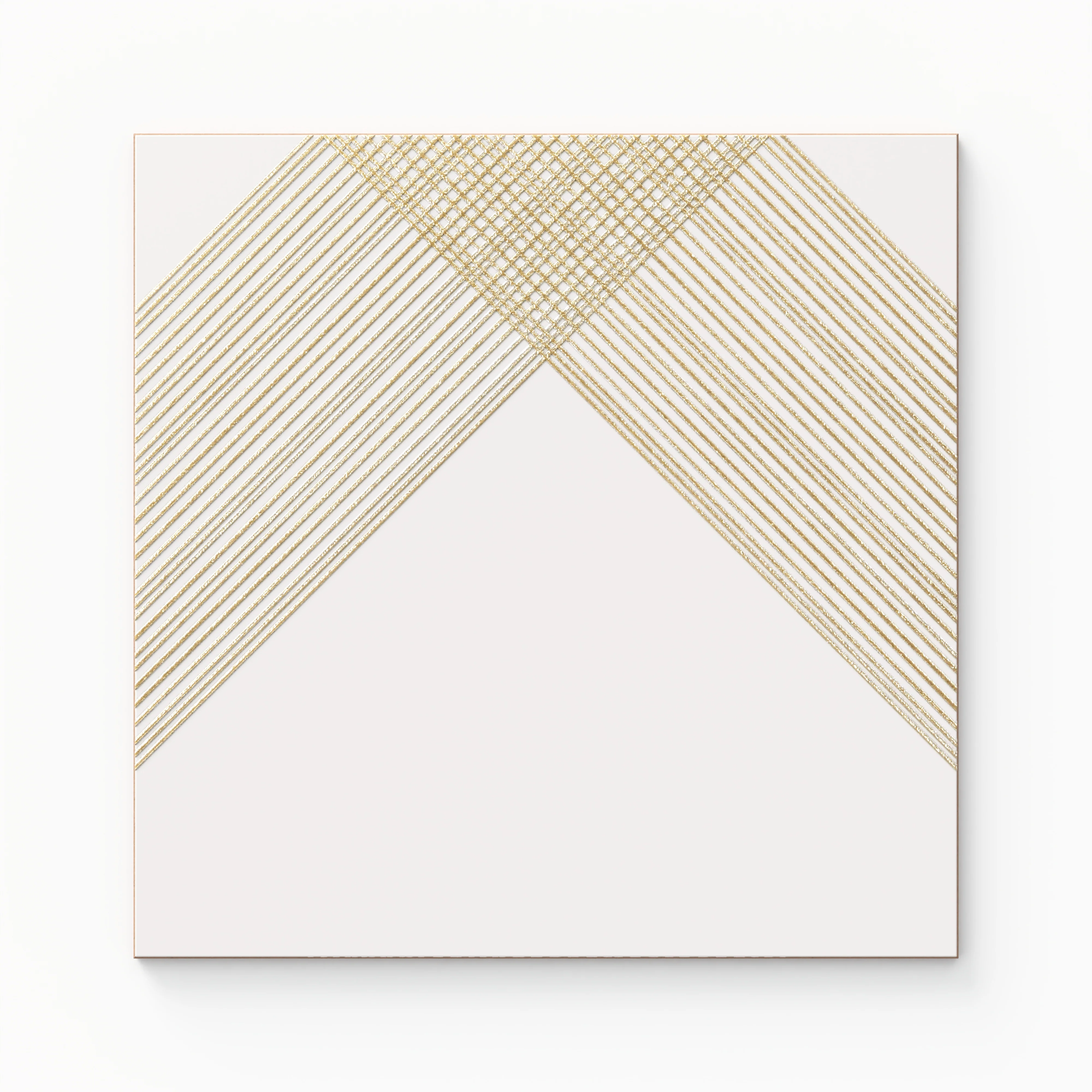 Estelle 12 x 12 Satin in White Gold Deco 2 Sample