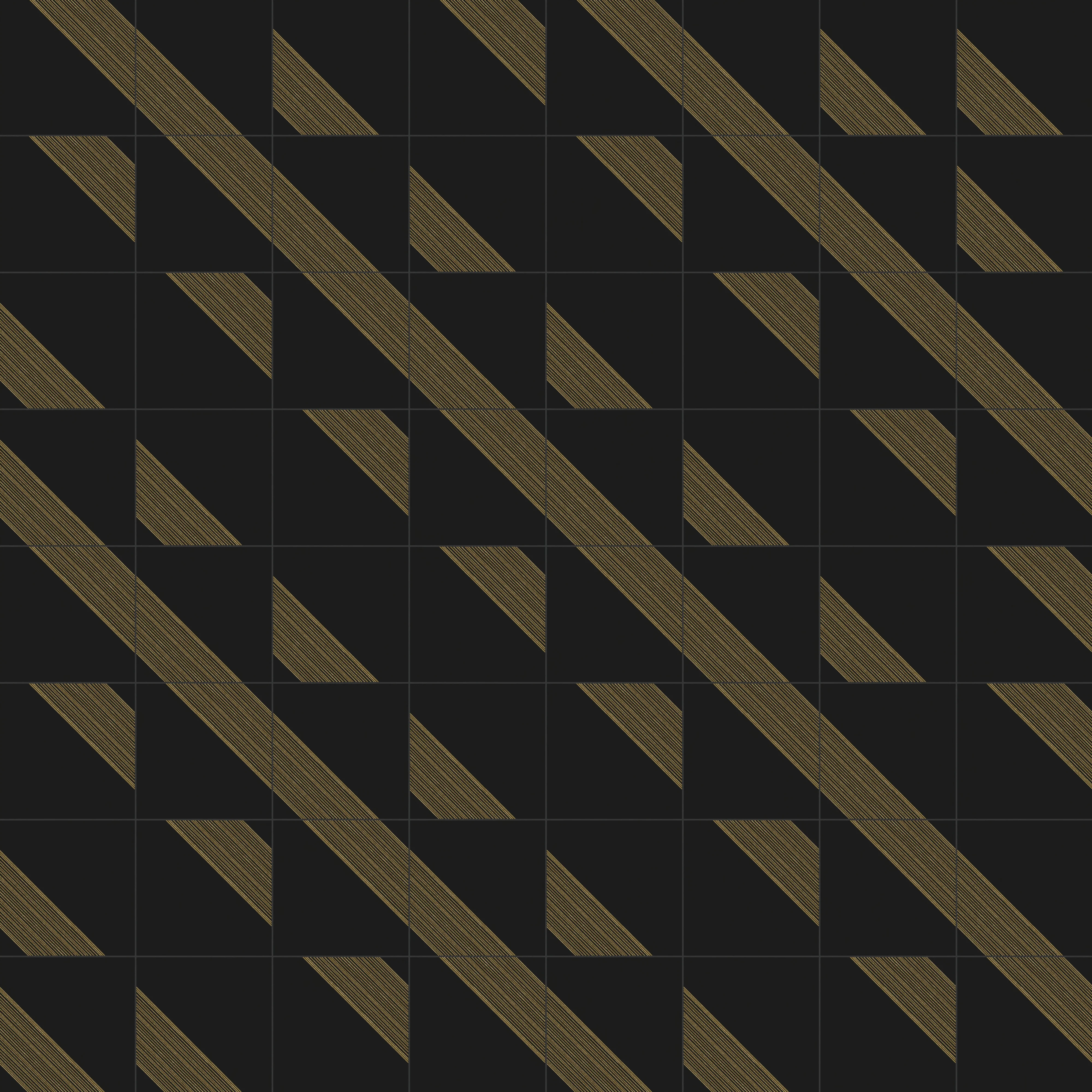 Estelle 12 x 12 Satin Ceramic Tile in Deco 3 Black Gold - Image 6