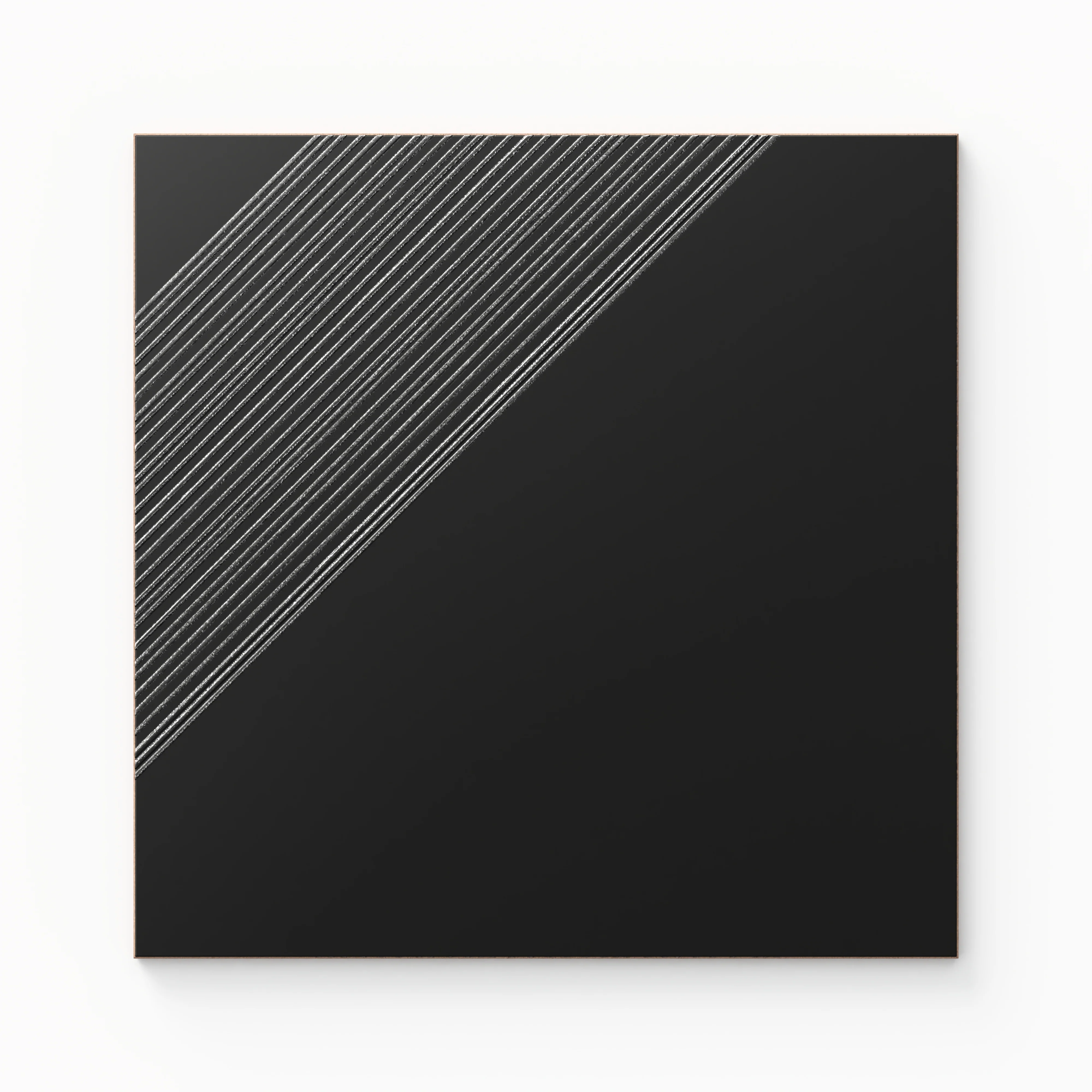 Estelle 12 x 12 Satin in Black Silver Deco 3 Sample