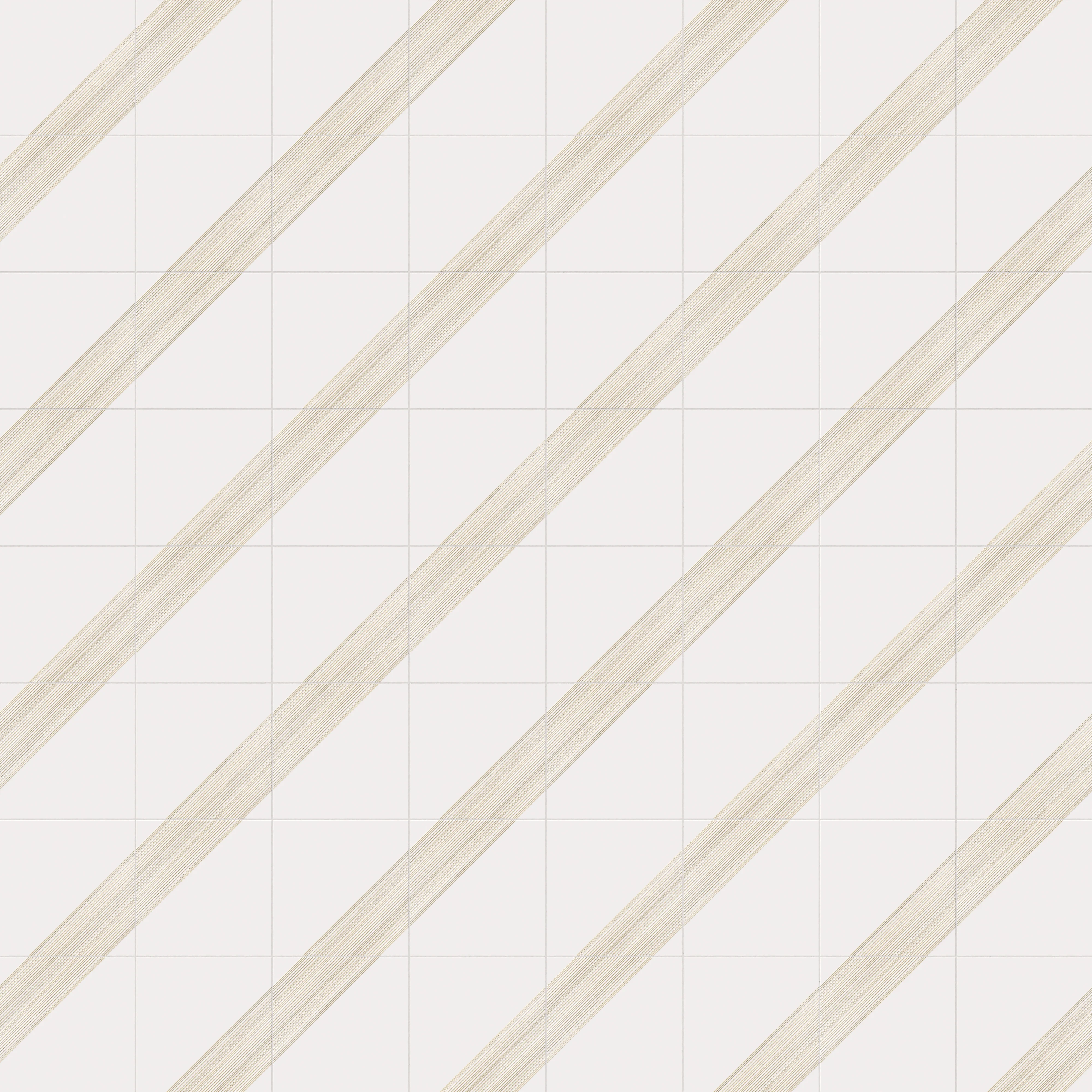 Estelle 12 x 12 Satin Ceramic Tile in Deco 3 White Gold - Image 5
