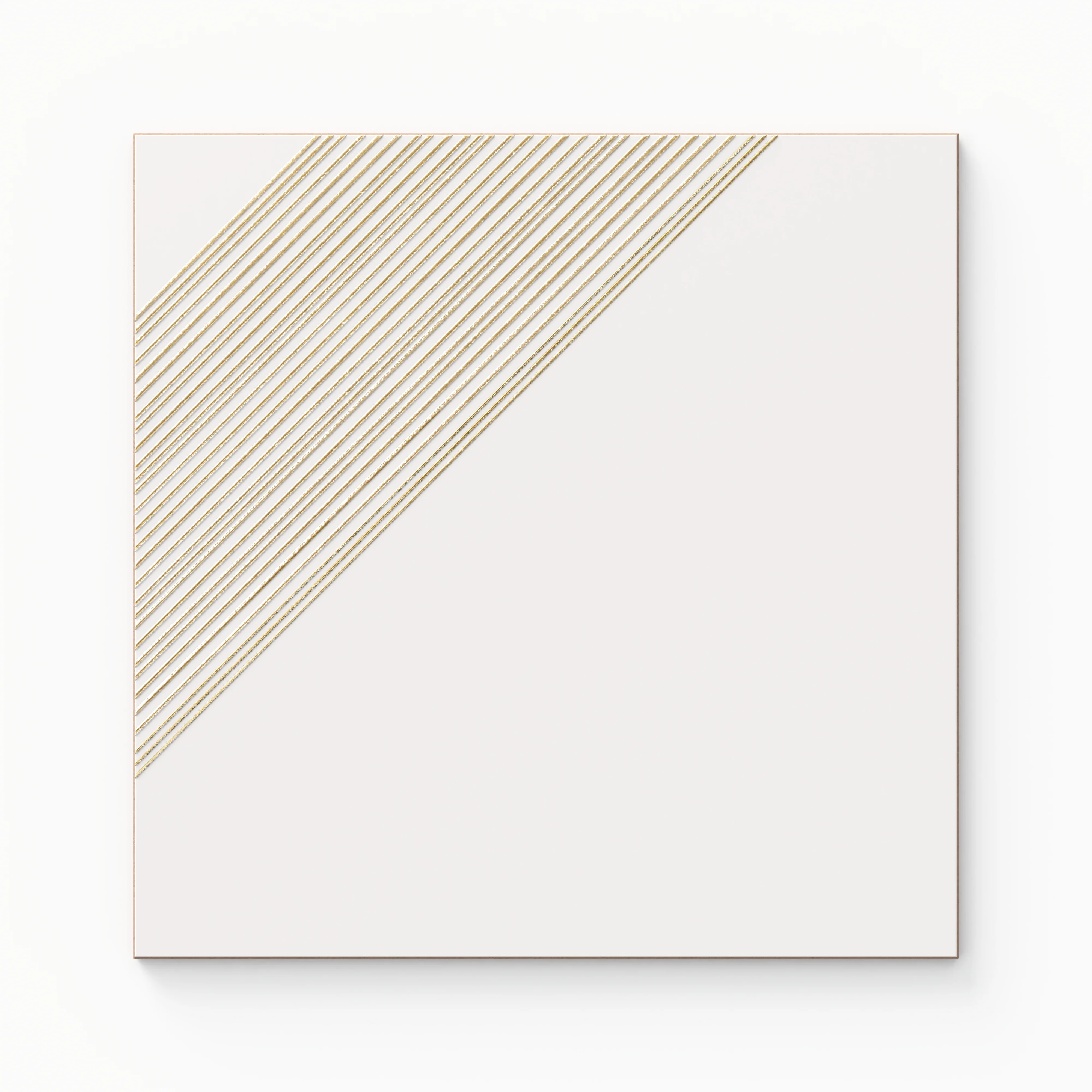 Estelle 12 x 12 Satin in White Gold Deco 3 Sample