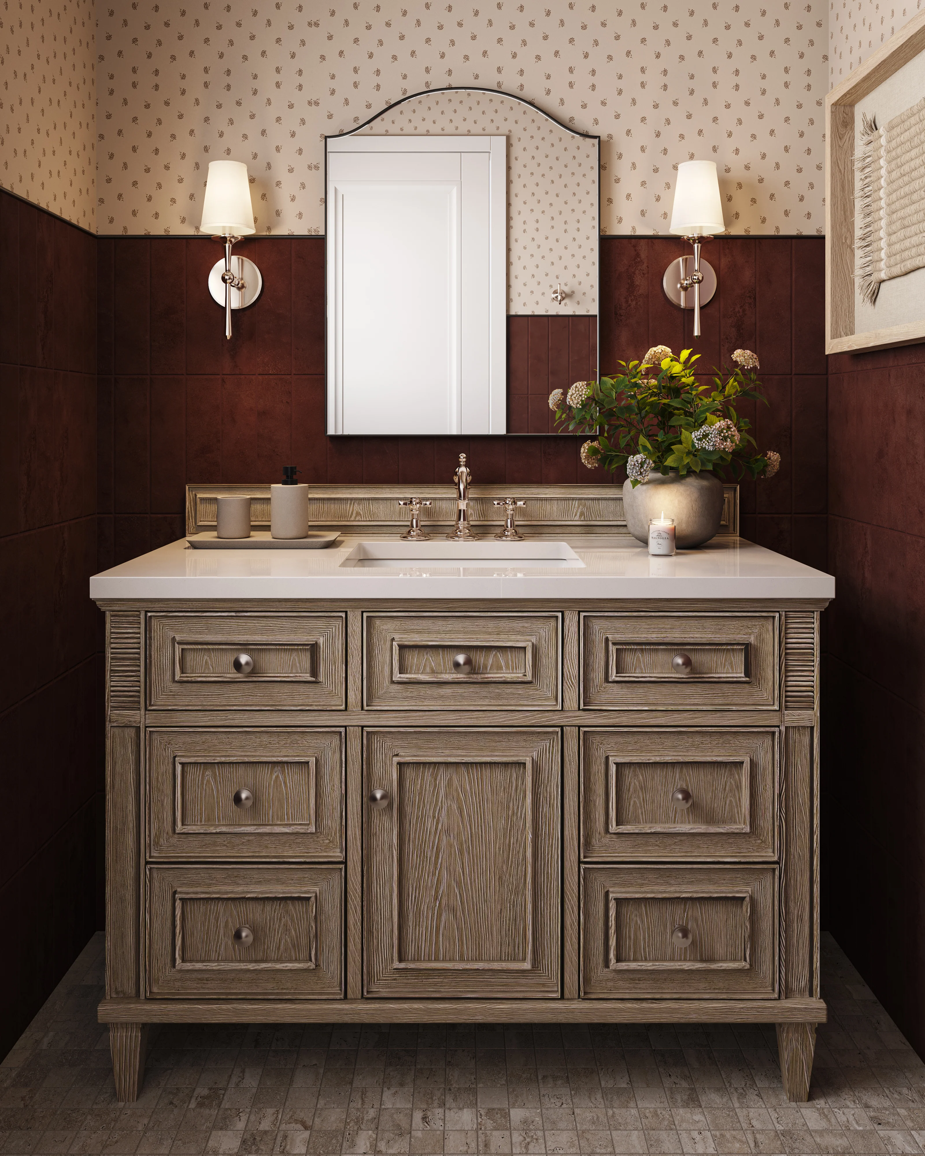 Everdale Small Mirror in Gunmetal - Image 12