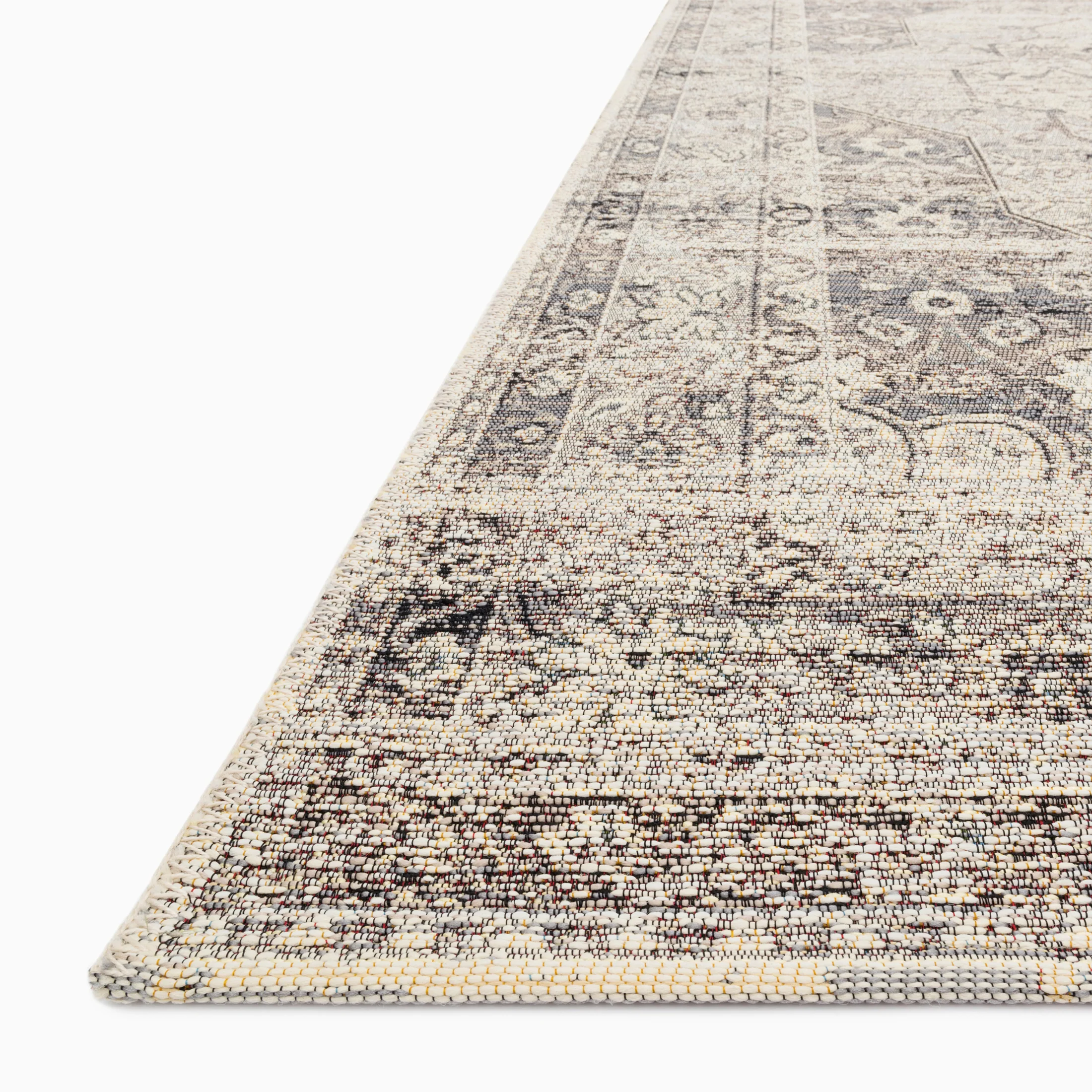 Evermere Indoor/Outdoor Rug in Stone / Ivory, 2'5" x 7'8" - Image 2
