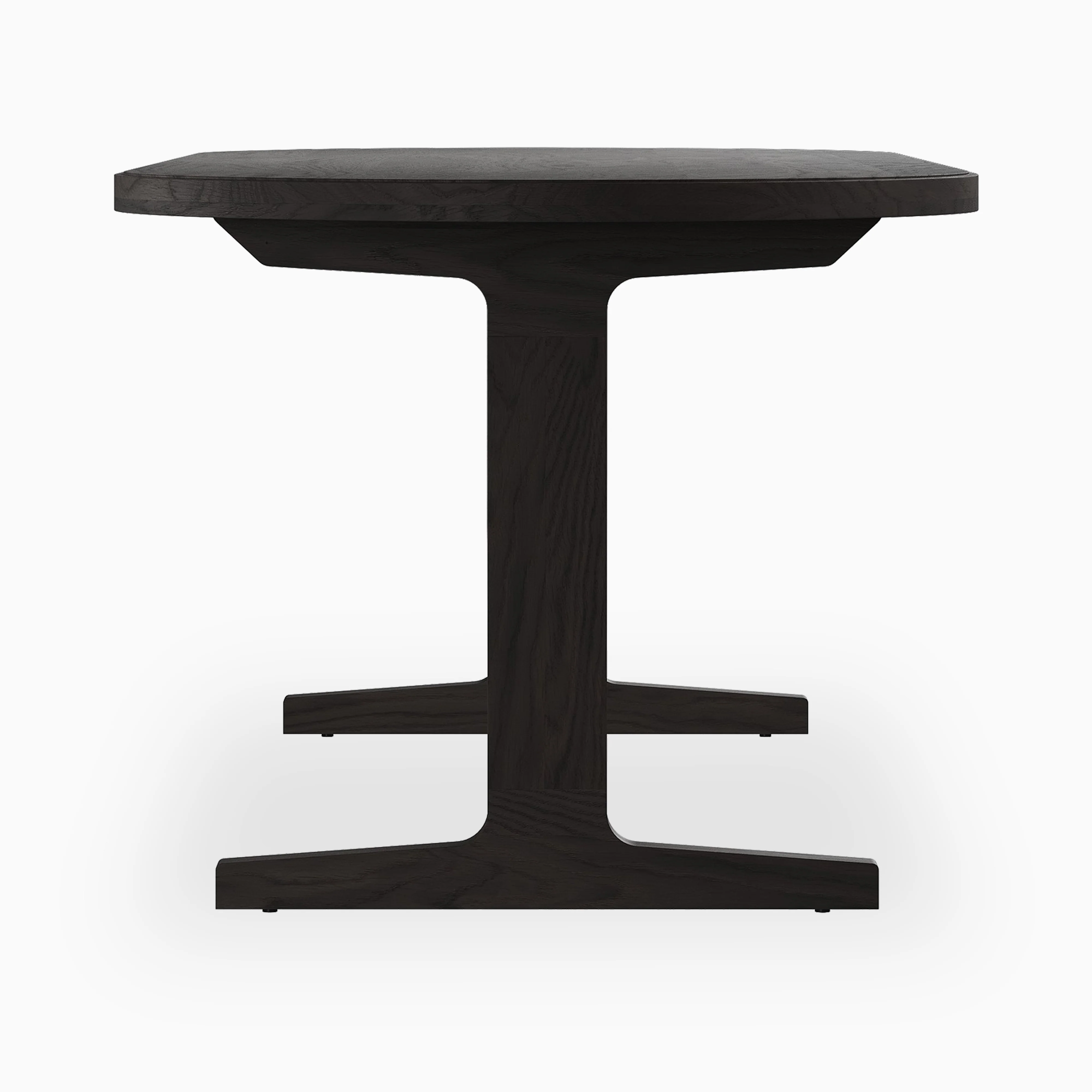 Fleurin Ash Oval Dining Table in Mocha, 84" - Image 3