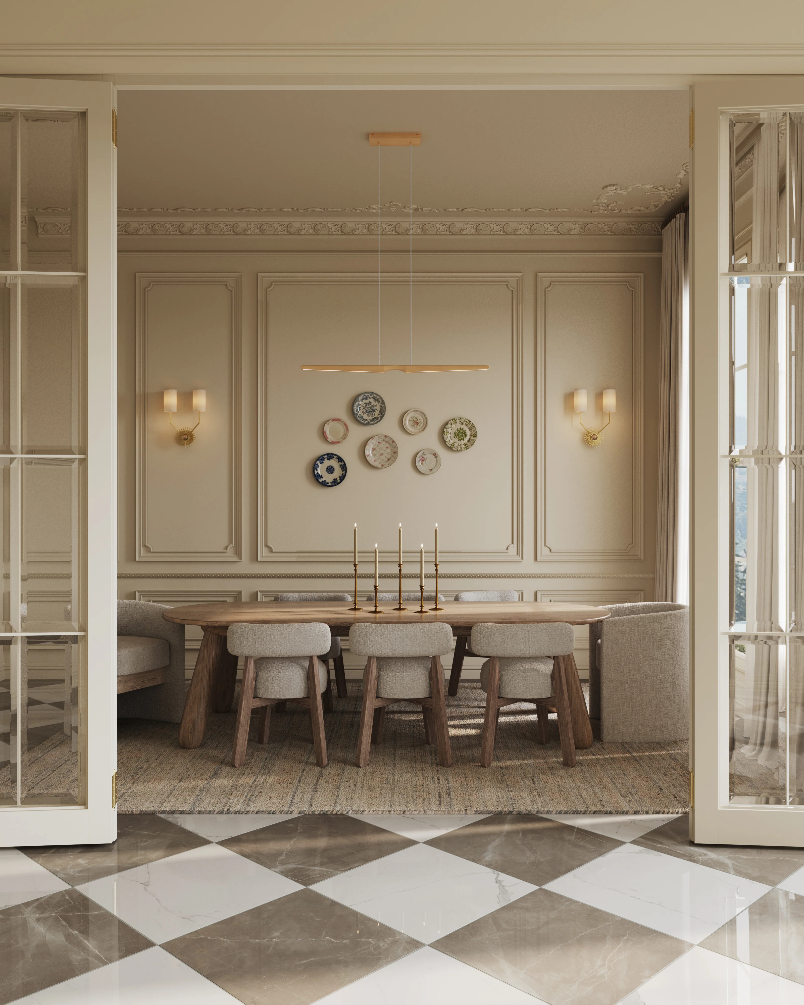 Gaspard Dining Chair in Matte/Bone - Image 7