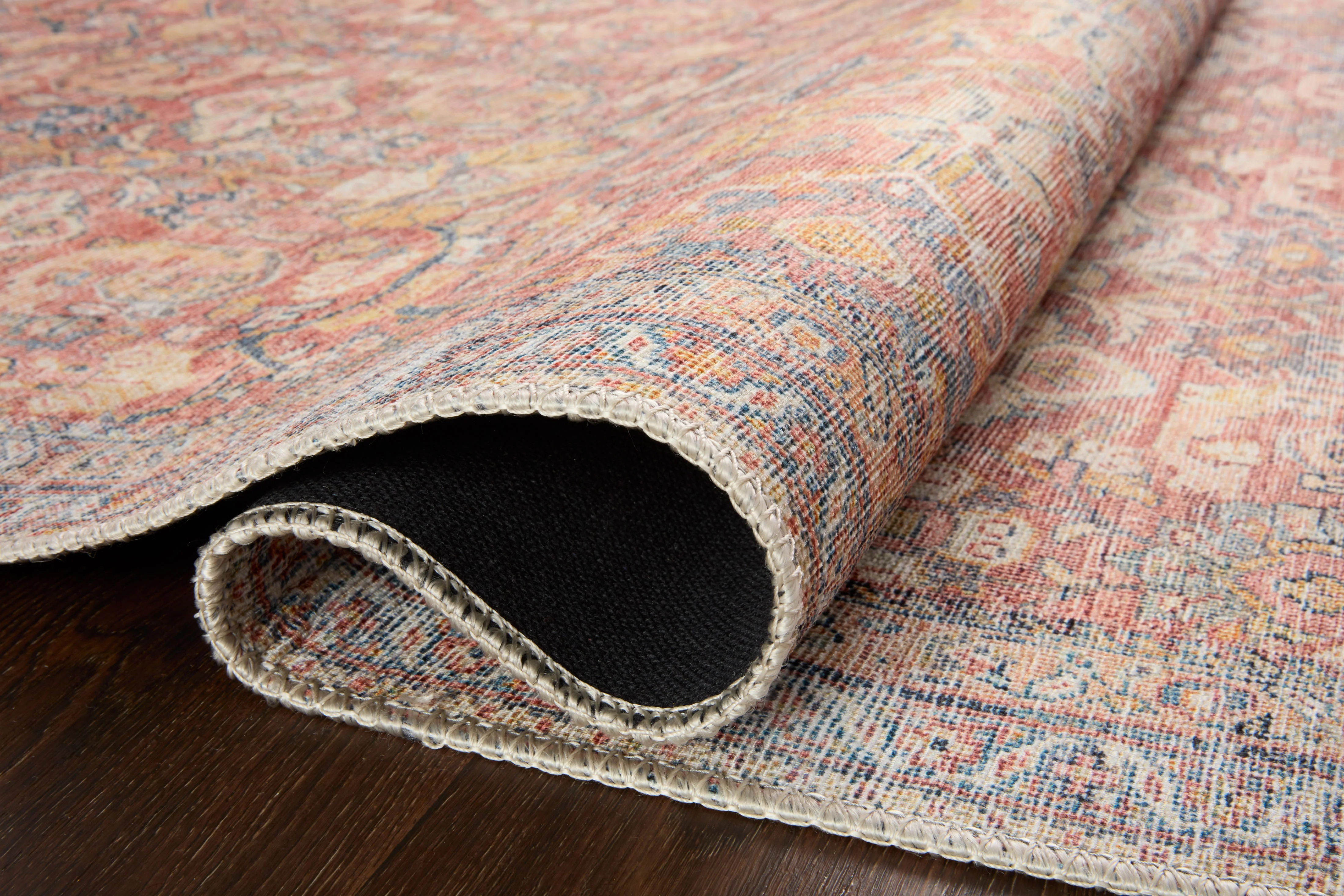 Georgette Rug in Clay / Navy - Image 5