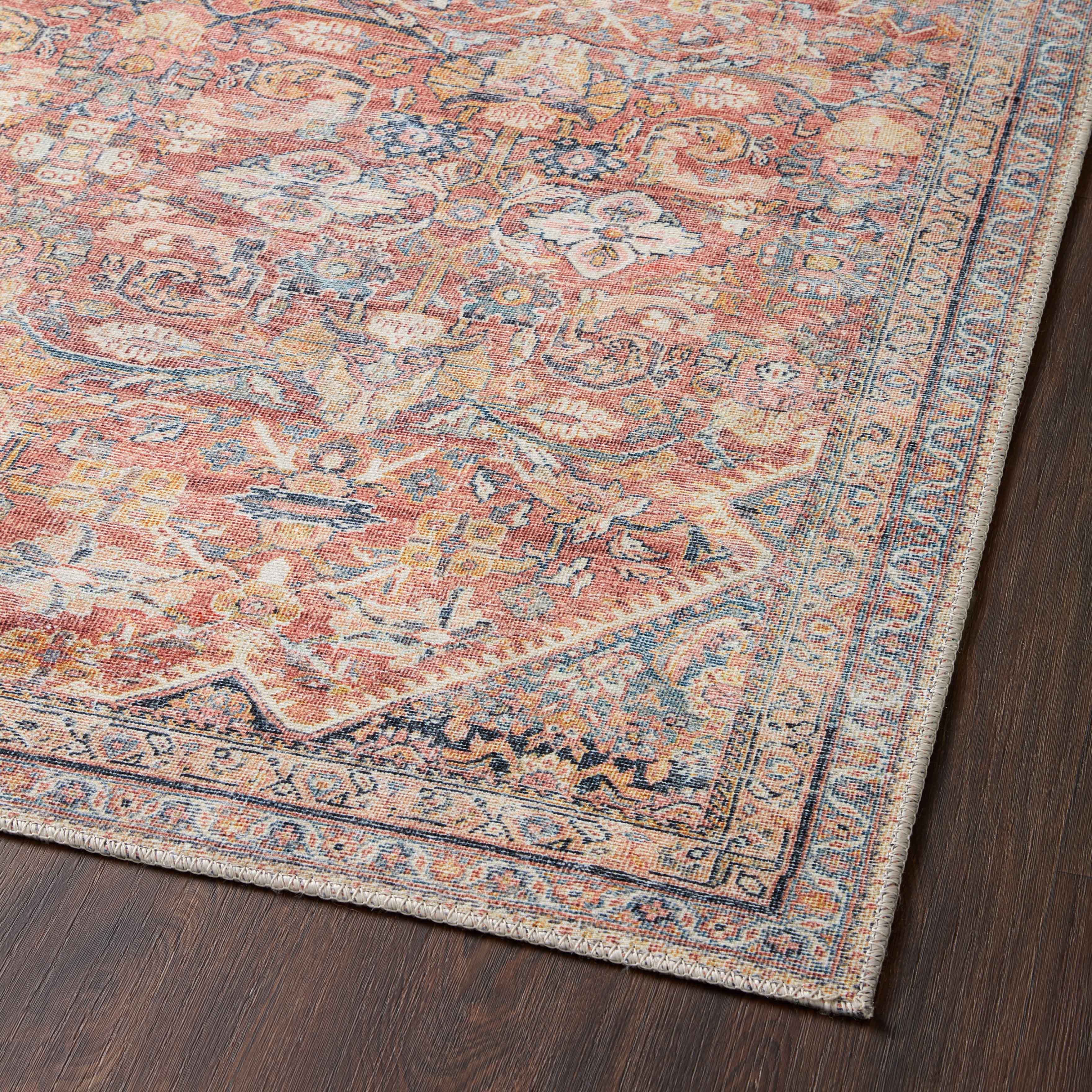 Georgette Rug in Clay / Navy - Image 6