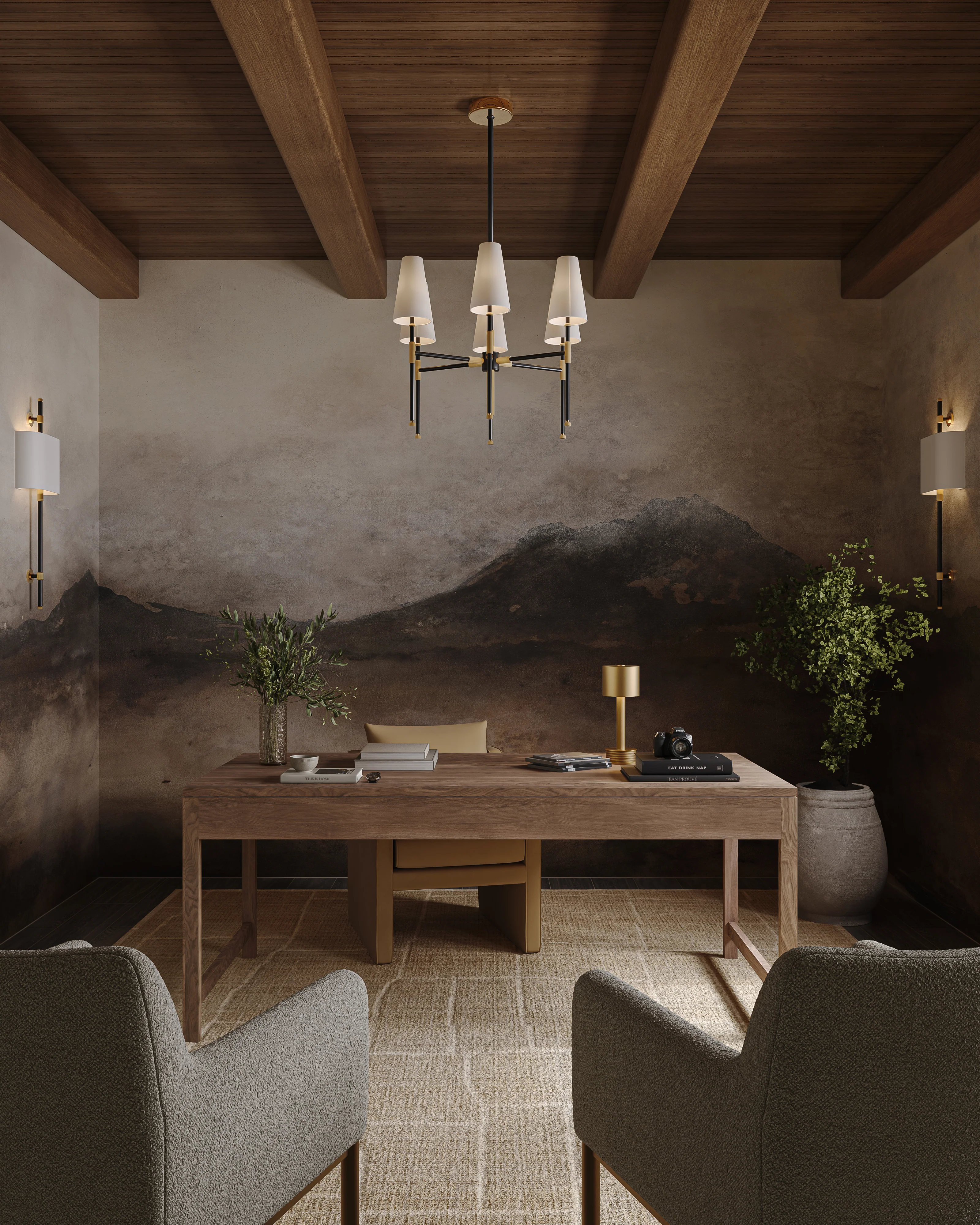 Gibson 6-Light Chandelier in Aged Old Bronze - Image 8