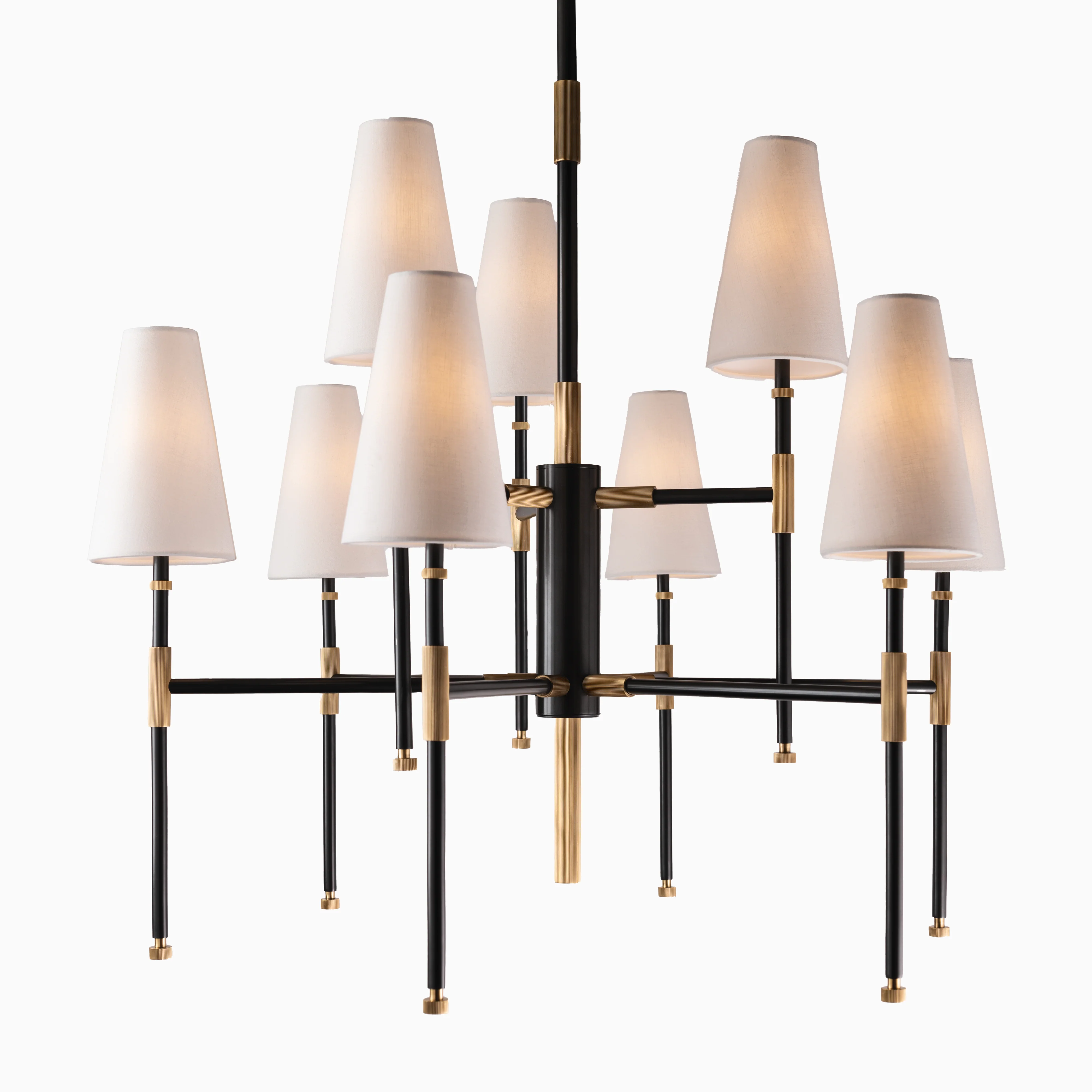 Gibson 9-Light Chandelier in Aged Old Bronze - Image 2
