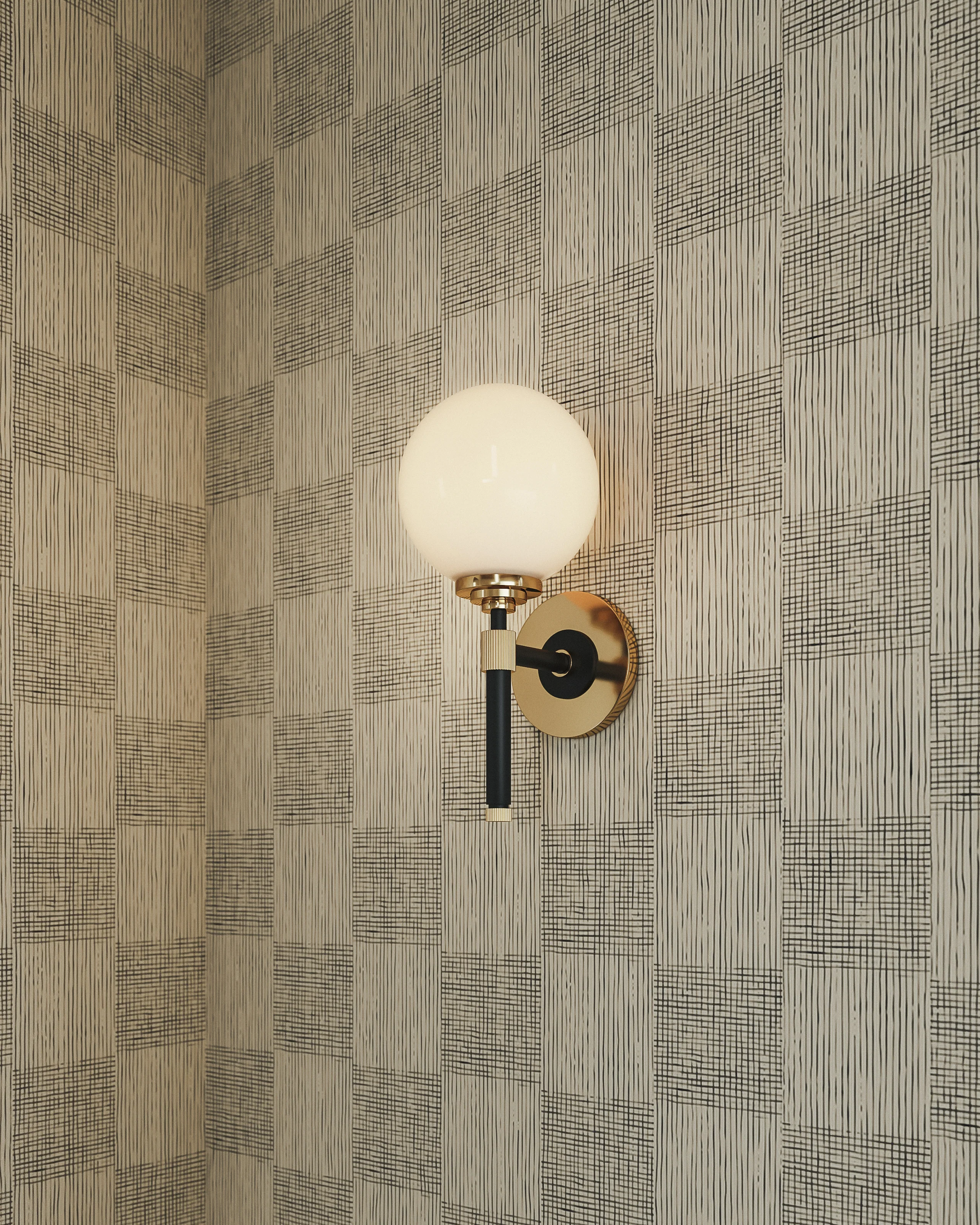 Gibson Globe Wall Sconce in Aged Old Bronze - Image 2