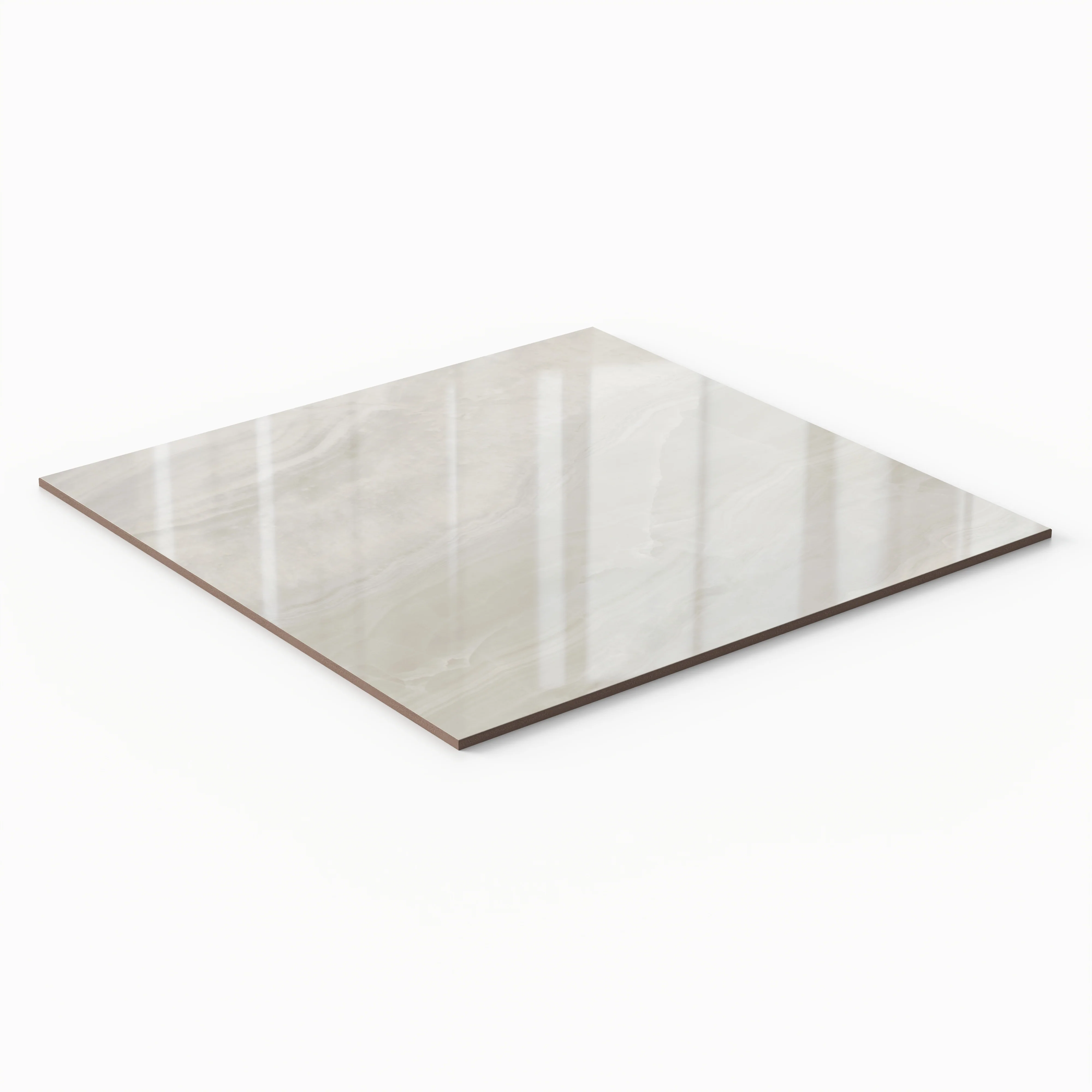 Giselle 24 x 24 Polished Porcelain Tile in Shell - Image 4