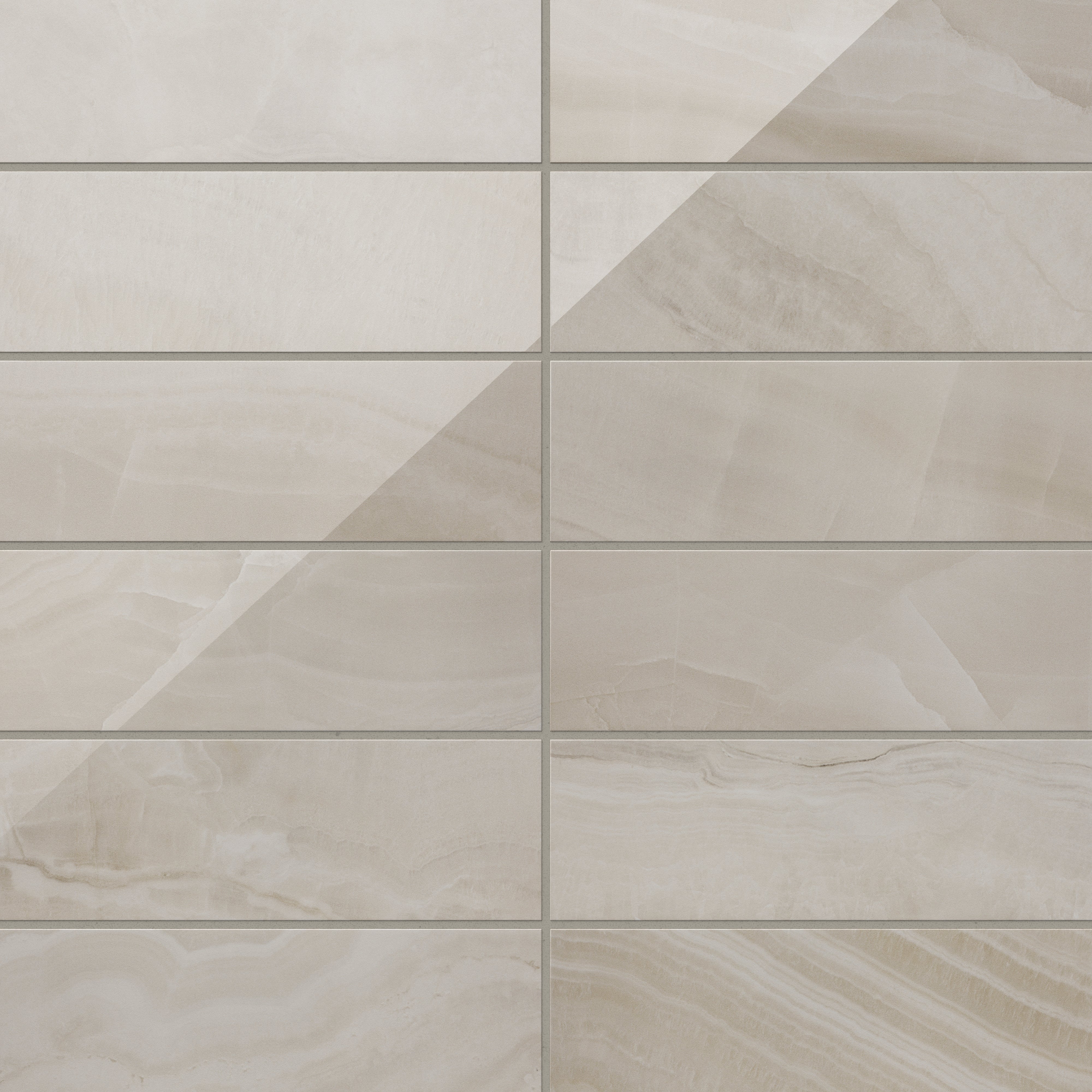 Giselle 4 x 12 Glossy Ceramic Tile in Shell