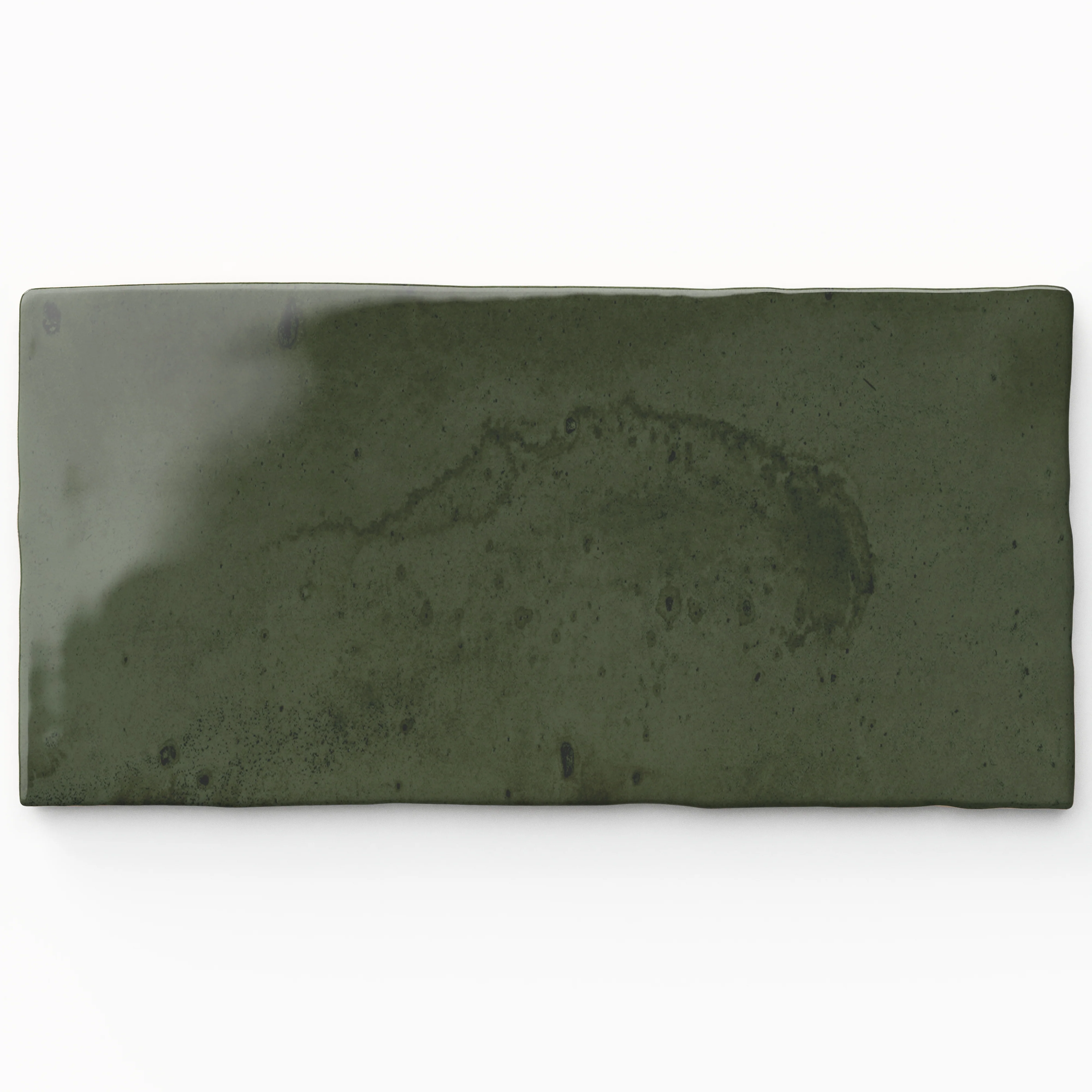 Graham 3 x 6 Glossy Ceramic Tile in Moss - Image 3