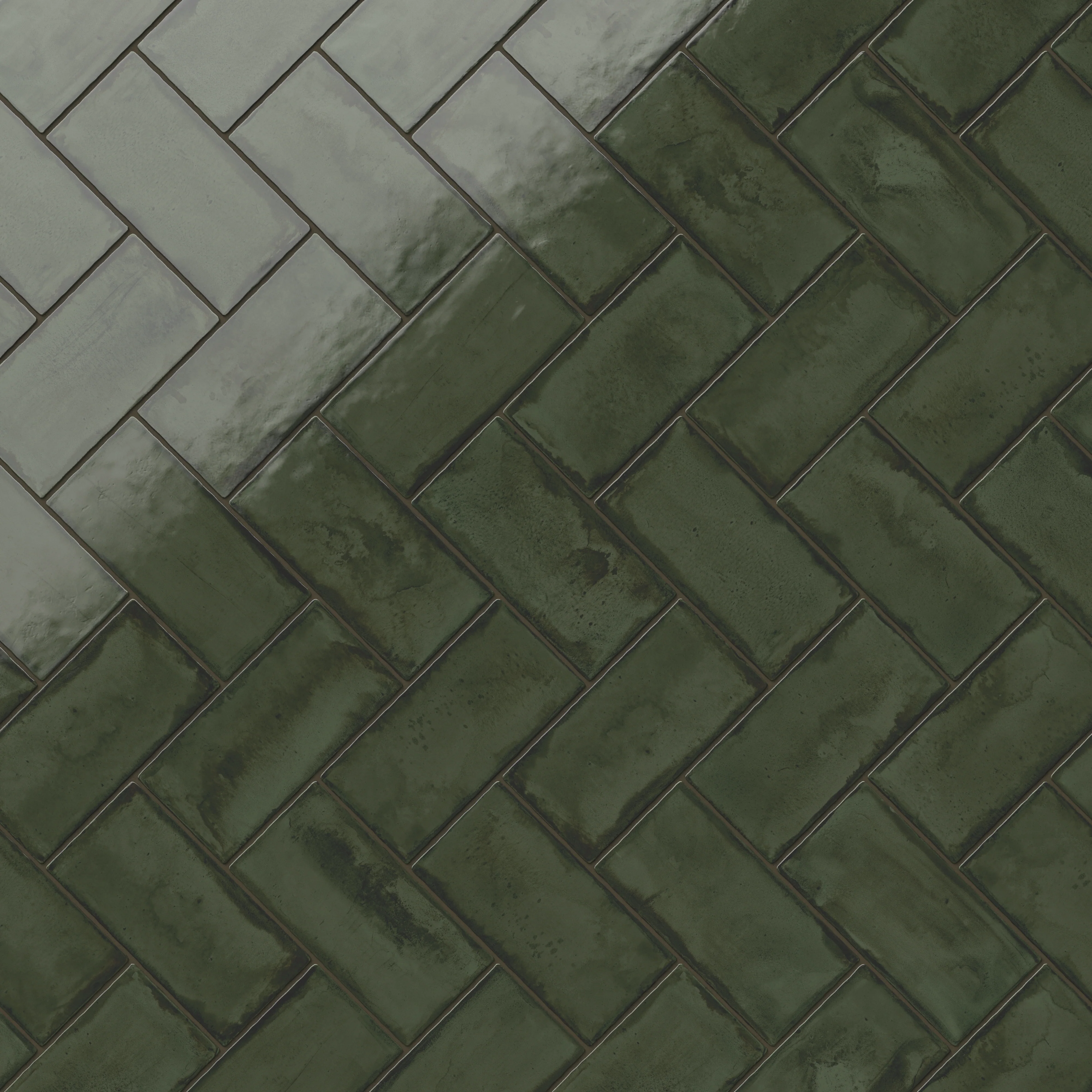Graham 3 x 6 Glossy Ceramic Tile in Moss - Image 8