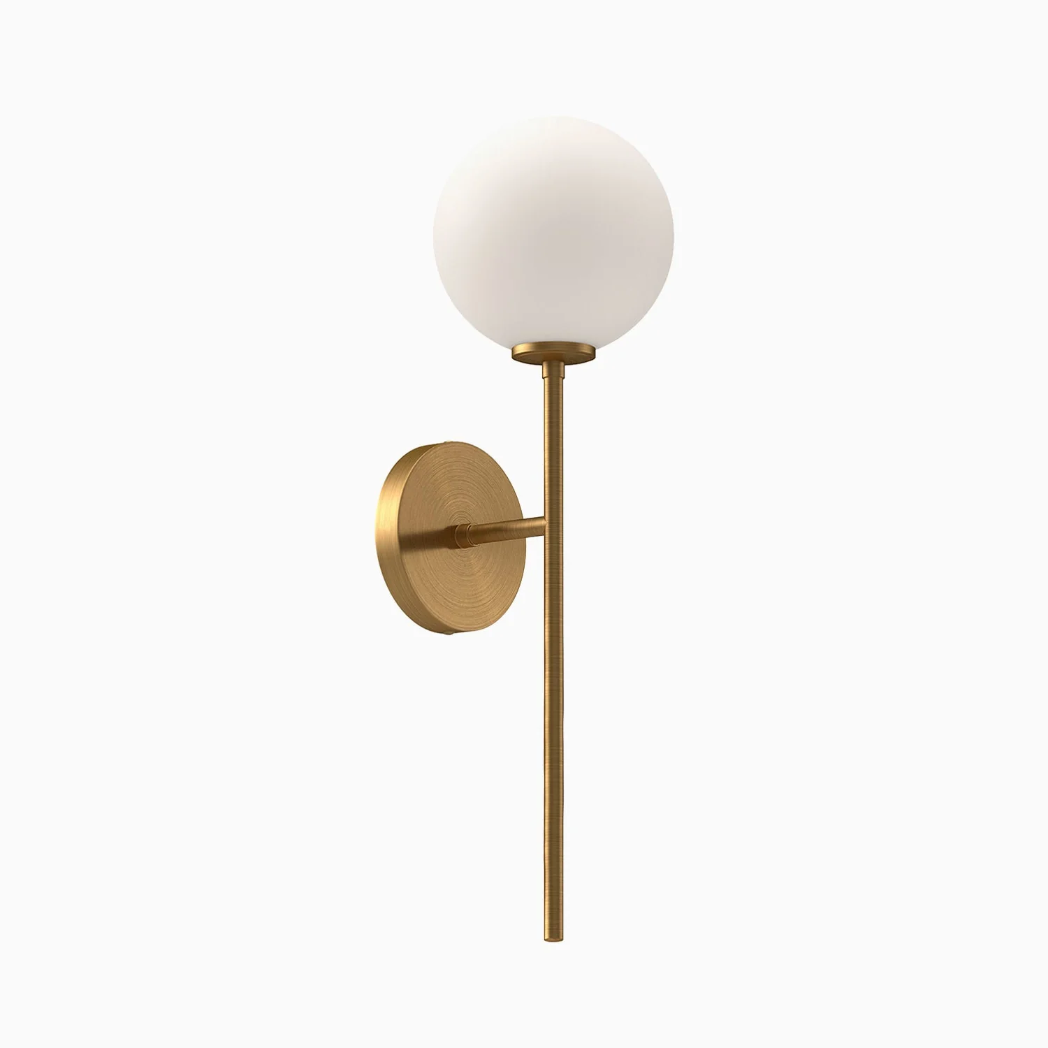 Hailey 20" 1 Light Wall/Vanity Light in Aged Gold/Opal Matte Glass