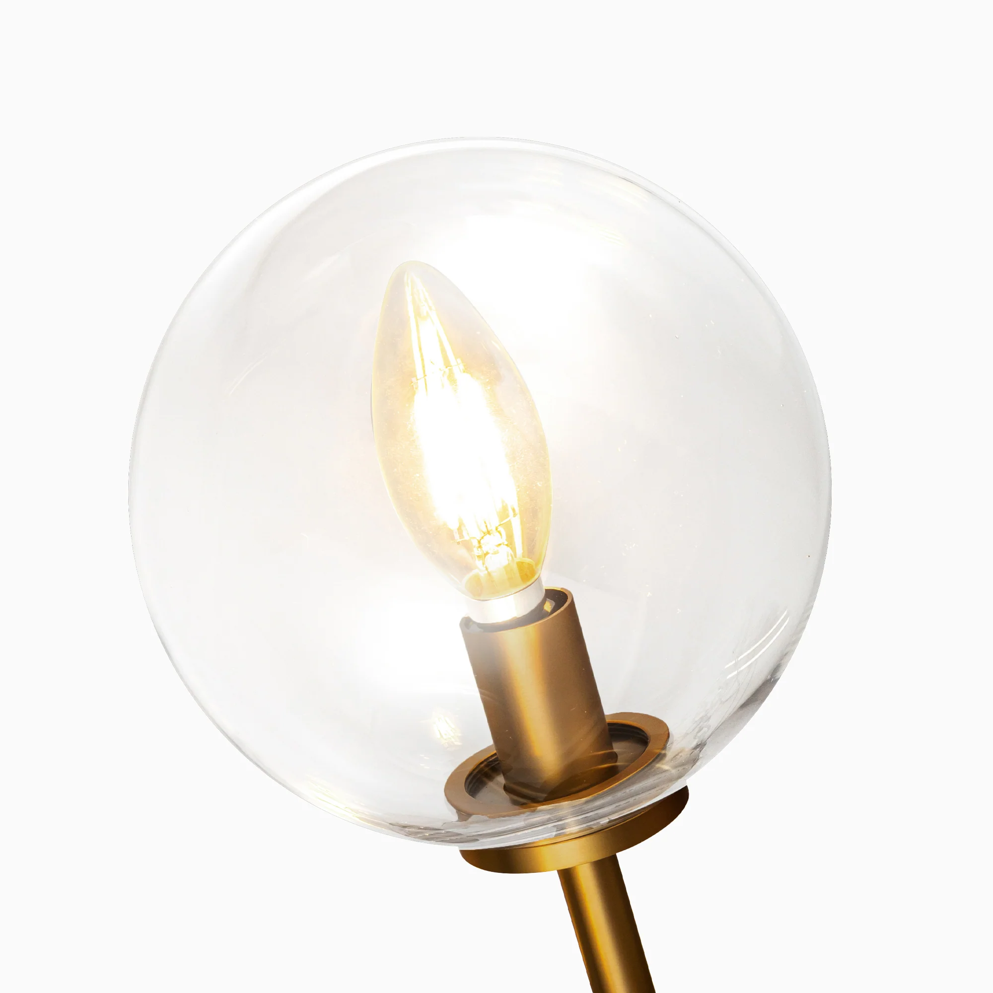 Hailey 20" 2 Lights Wall/Vanity Light in Aged Gold/Clear Glass - Image 6