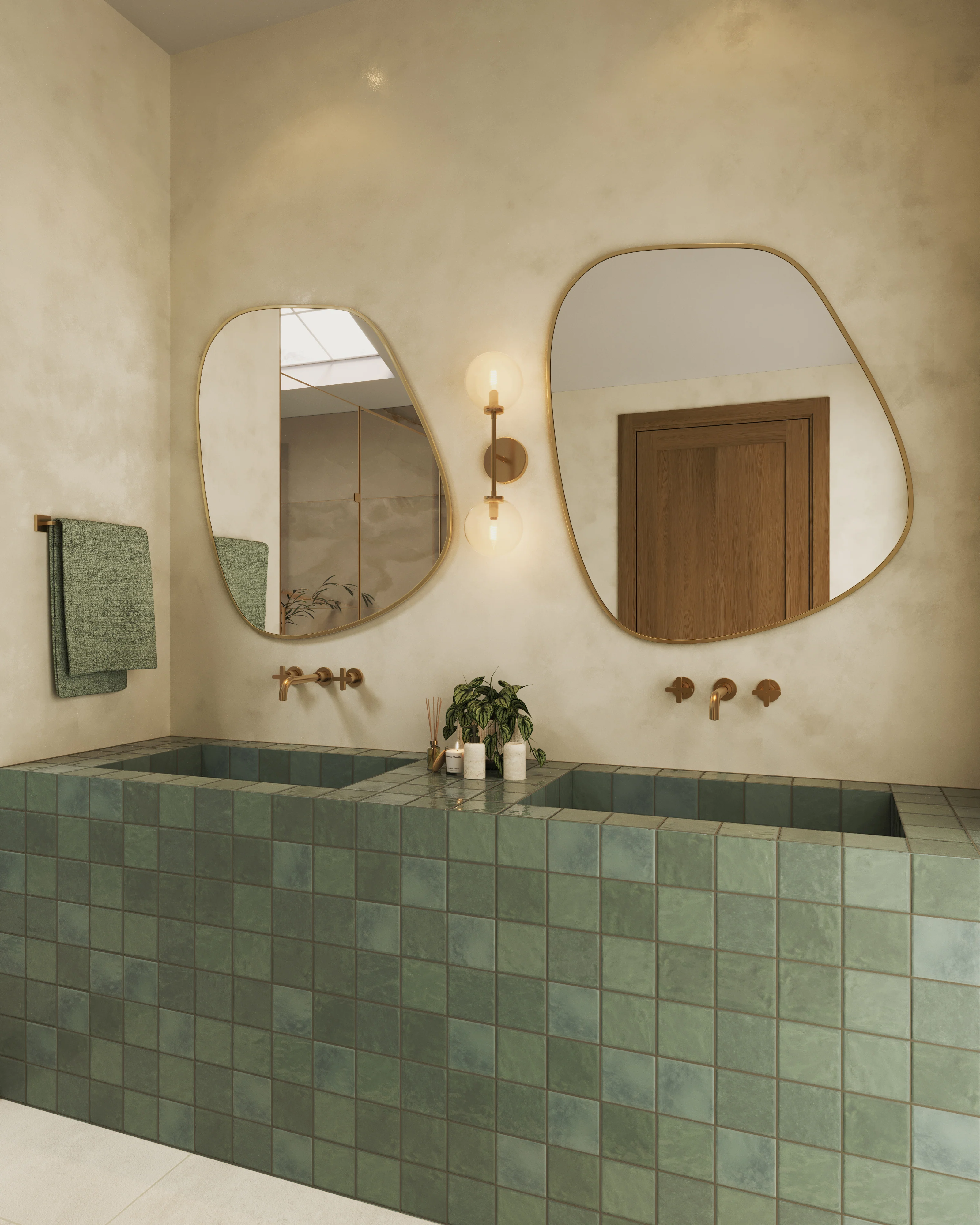 Hailey 20" 2 Lights Wall/Vanity Light in Aged Gold/Clear Glass - Image 9