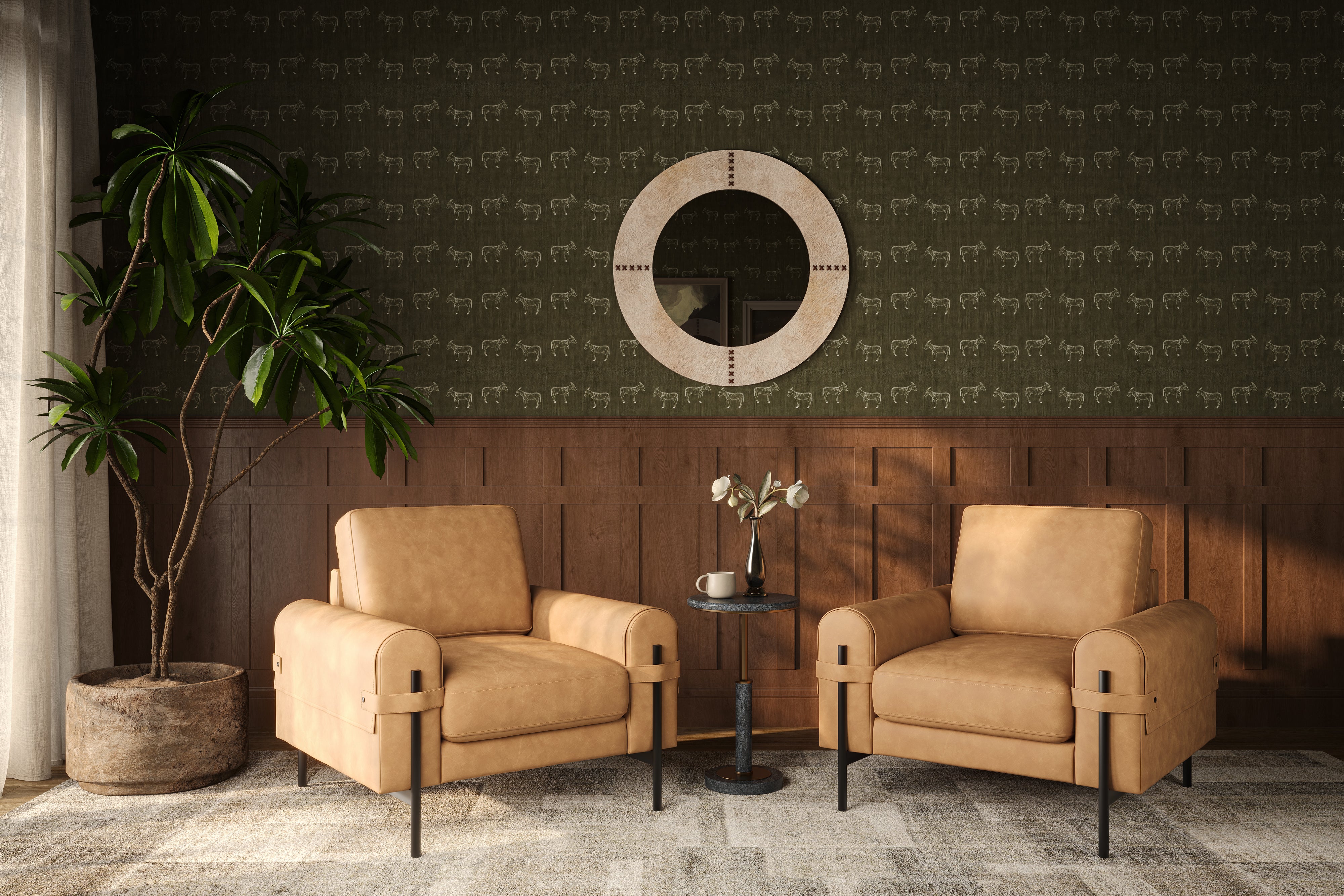 Halden Armchair in Brown - Image 9