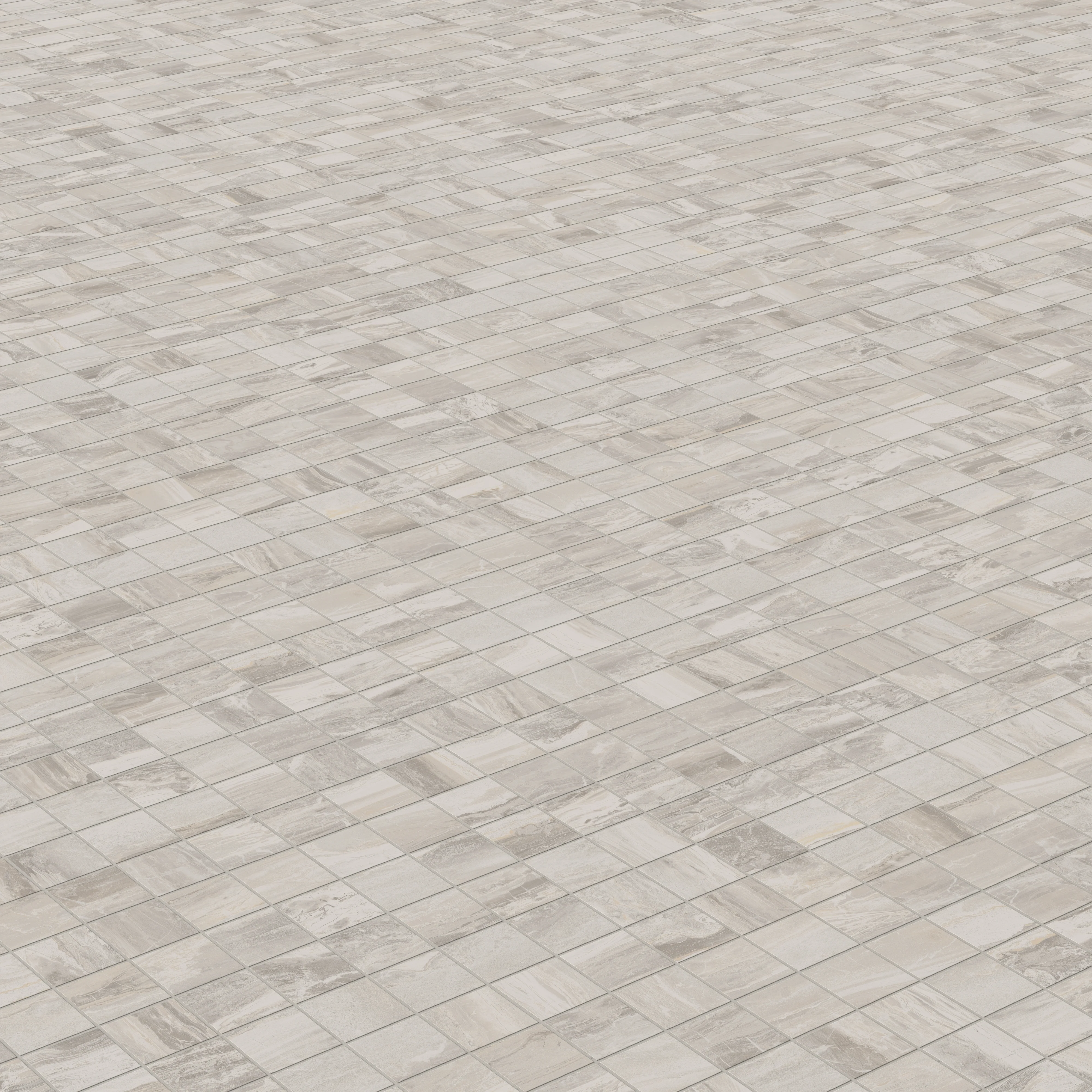 Harley 2 x 2 Matte Porcelain Mosaic Tile in Greige - Image 3