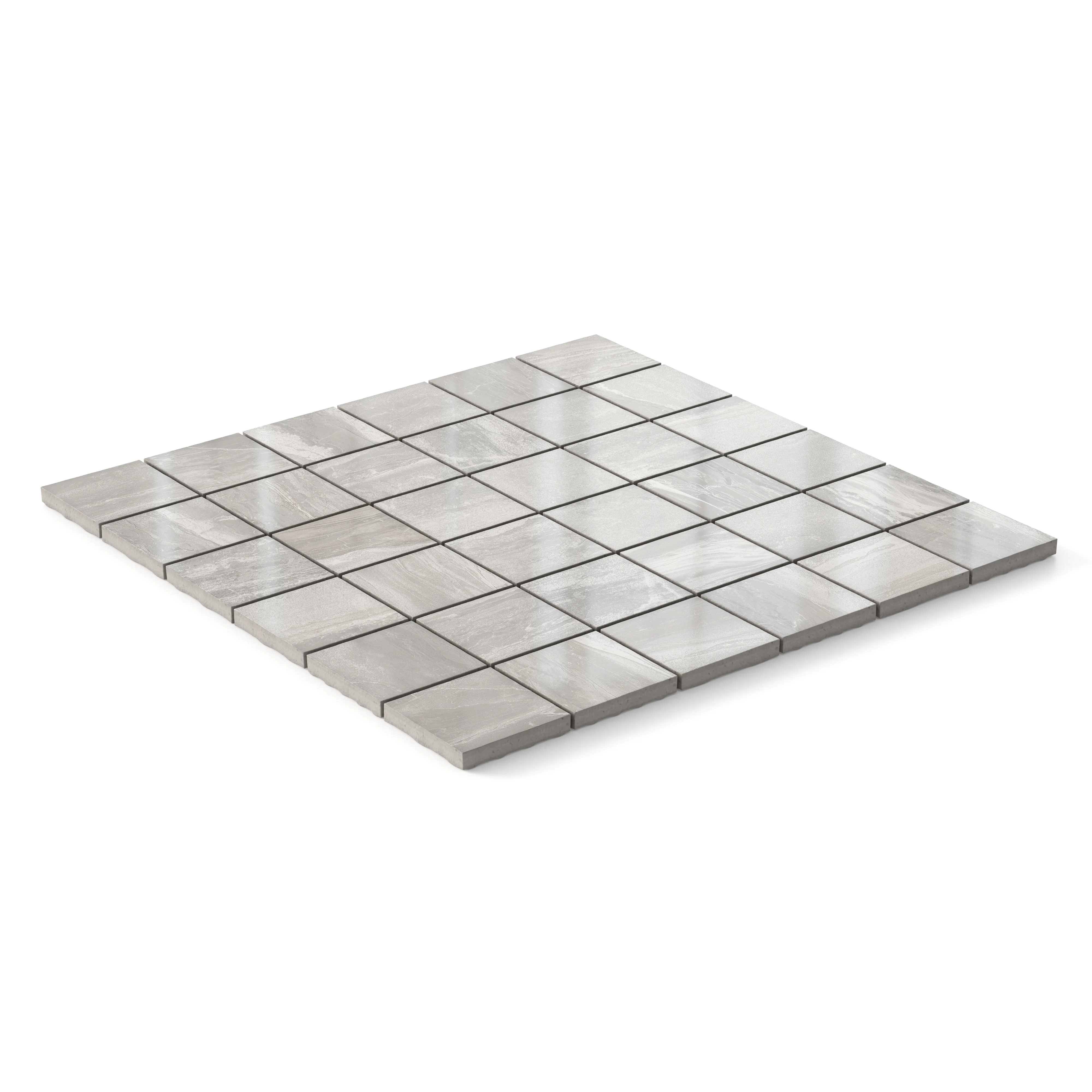 Harley 2 x 2 Polished Porcelain Mosaic Tile in Taupe - Image 2