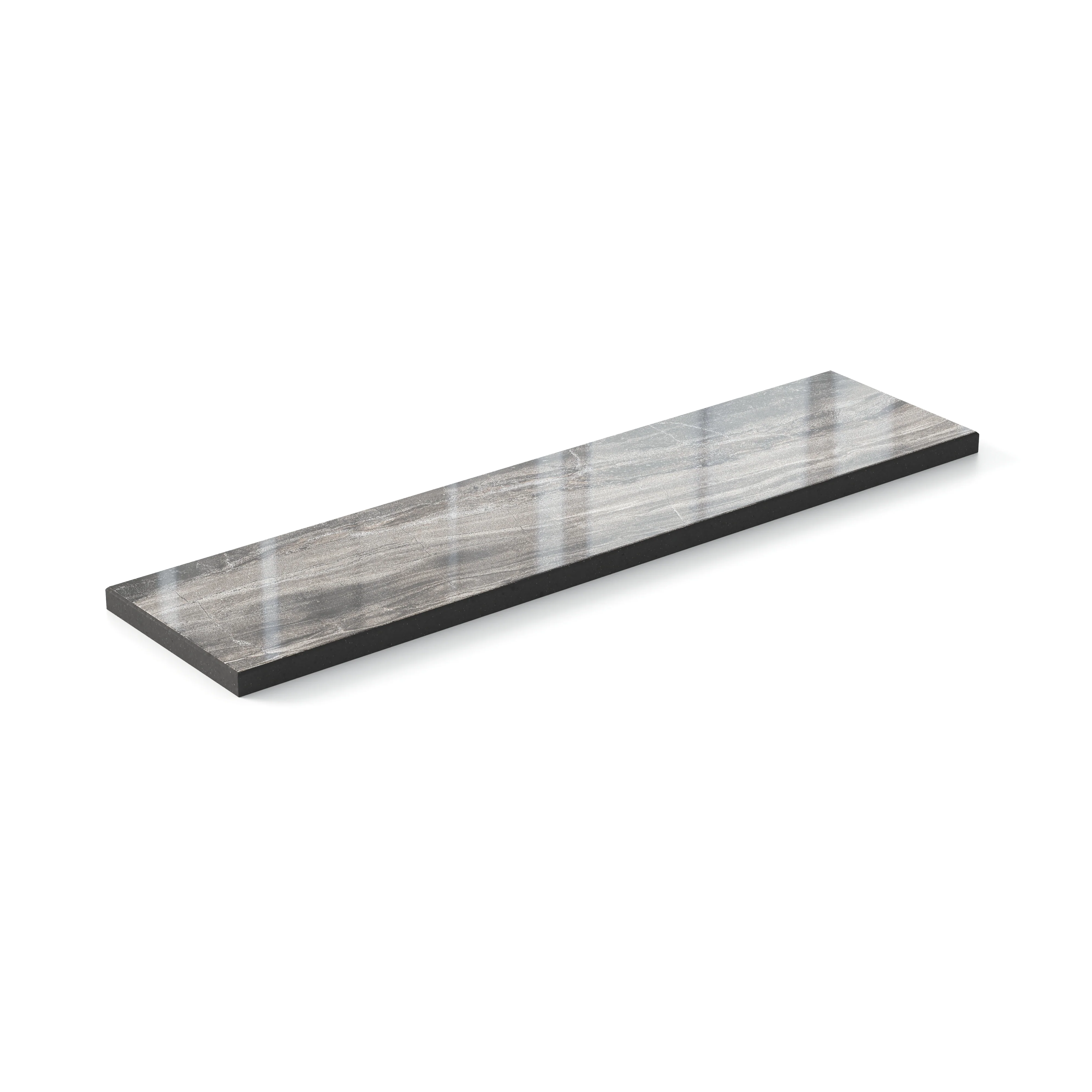Harley 3 x 12 Polished Porcelain Tile in Graphite - Image 3