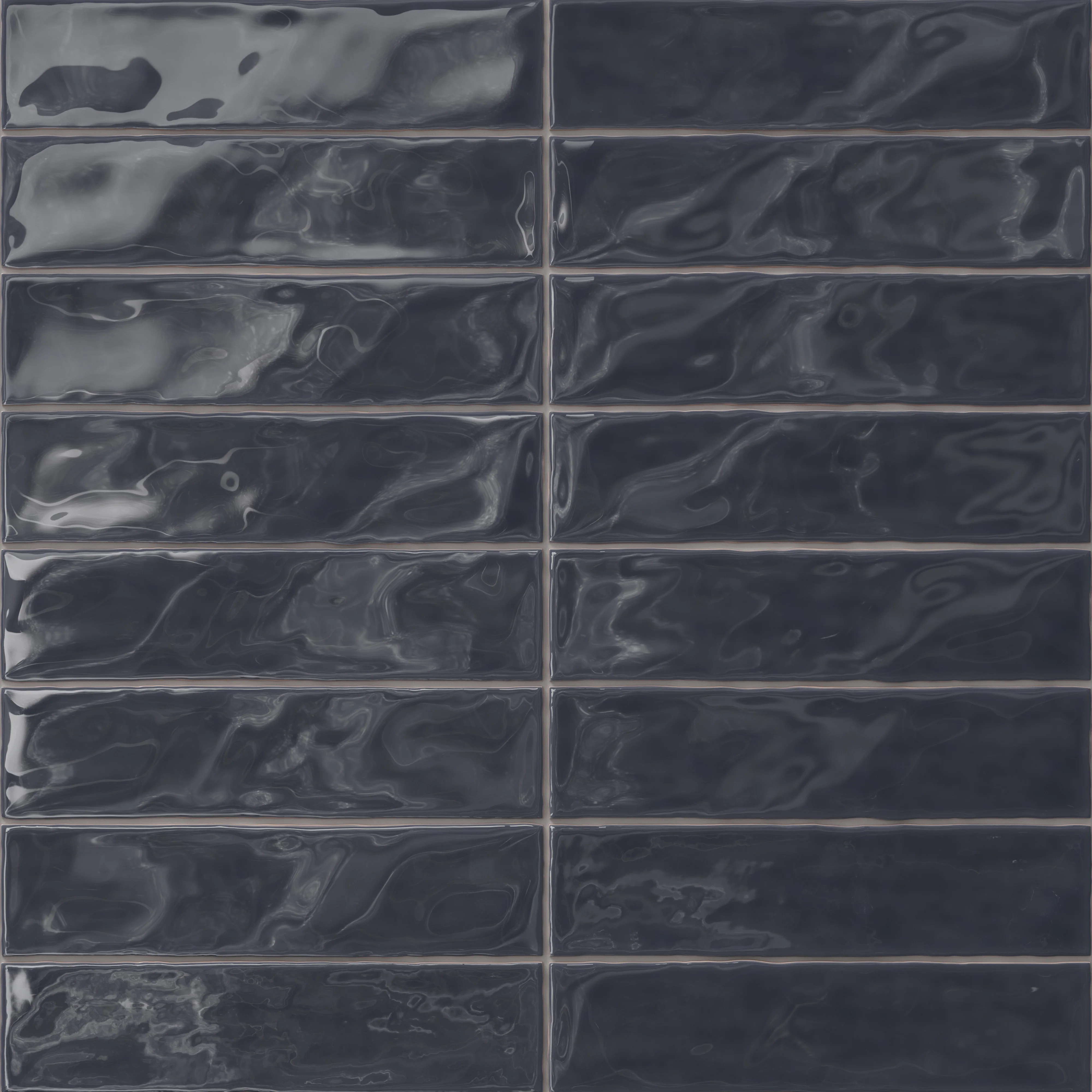 Harper 3 x 12 Glossy Ceramic Tile in Denim