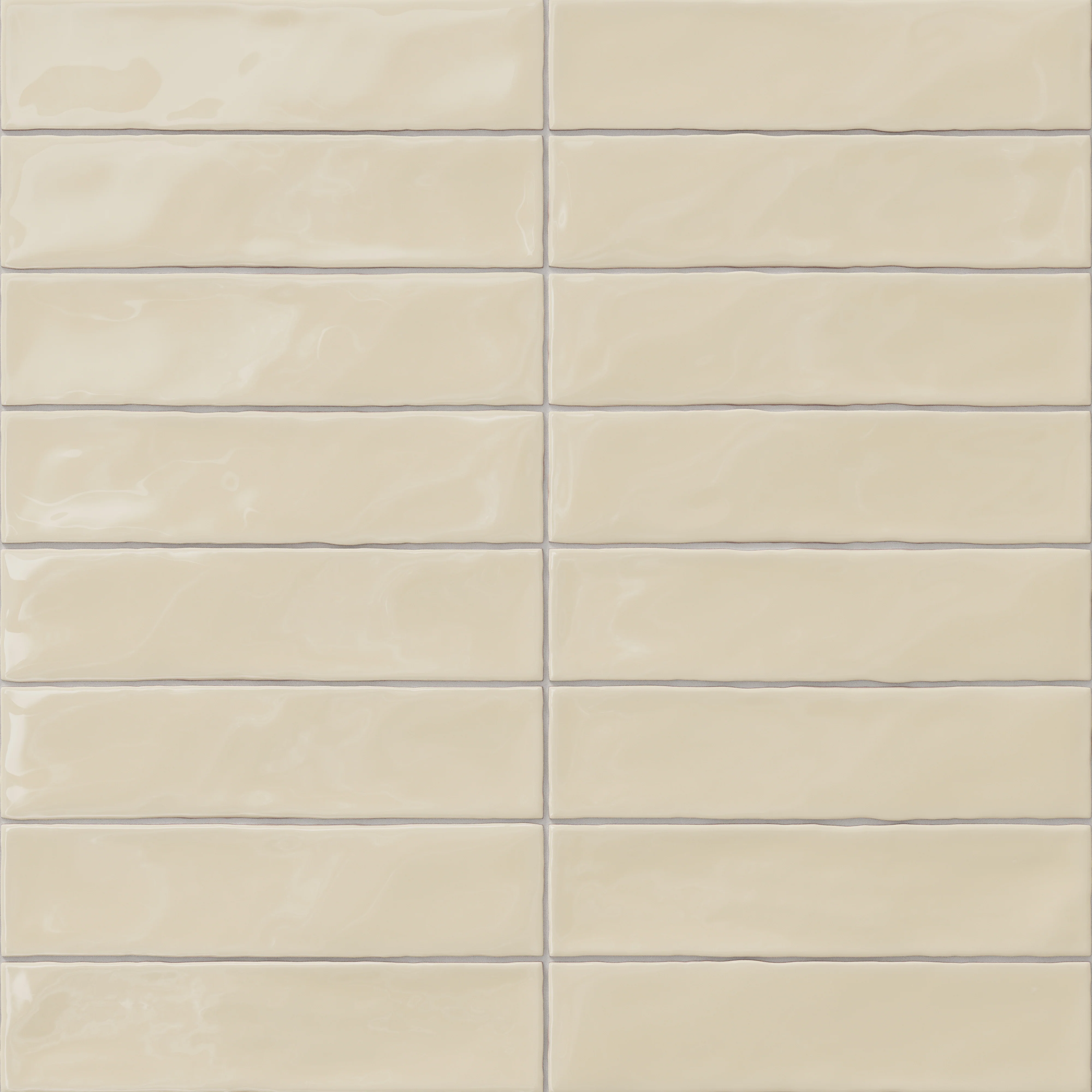 Harper 3 x 12 Glossy Ceramic Tile in Nest Beige