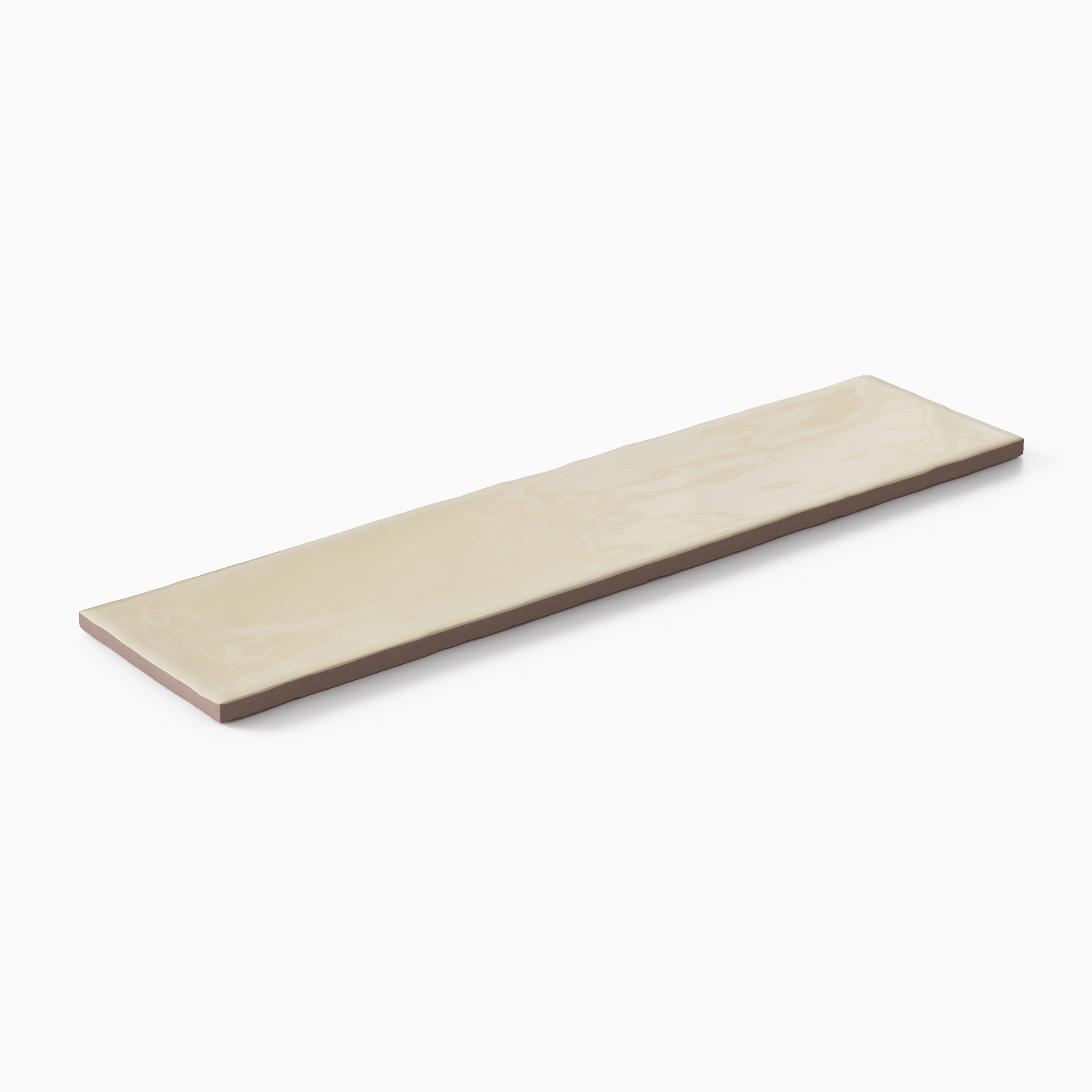 Harper 3 x 12 Glossy Ceramic Tile in Nest Beige - Image 3