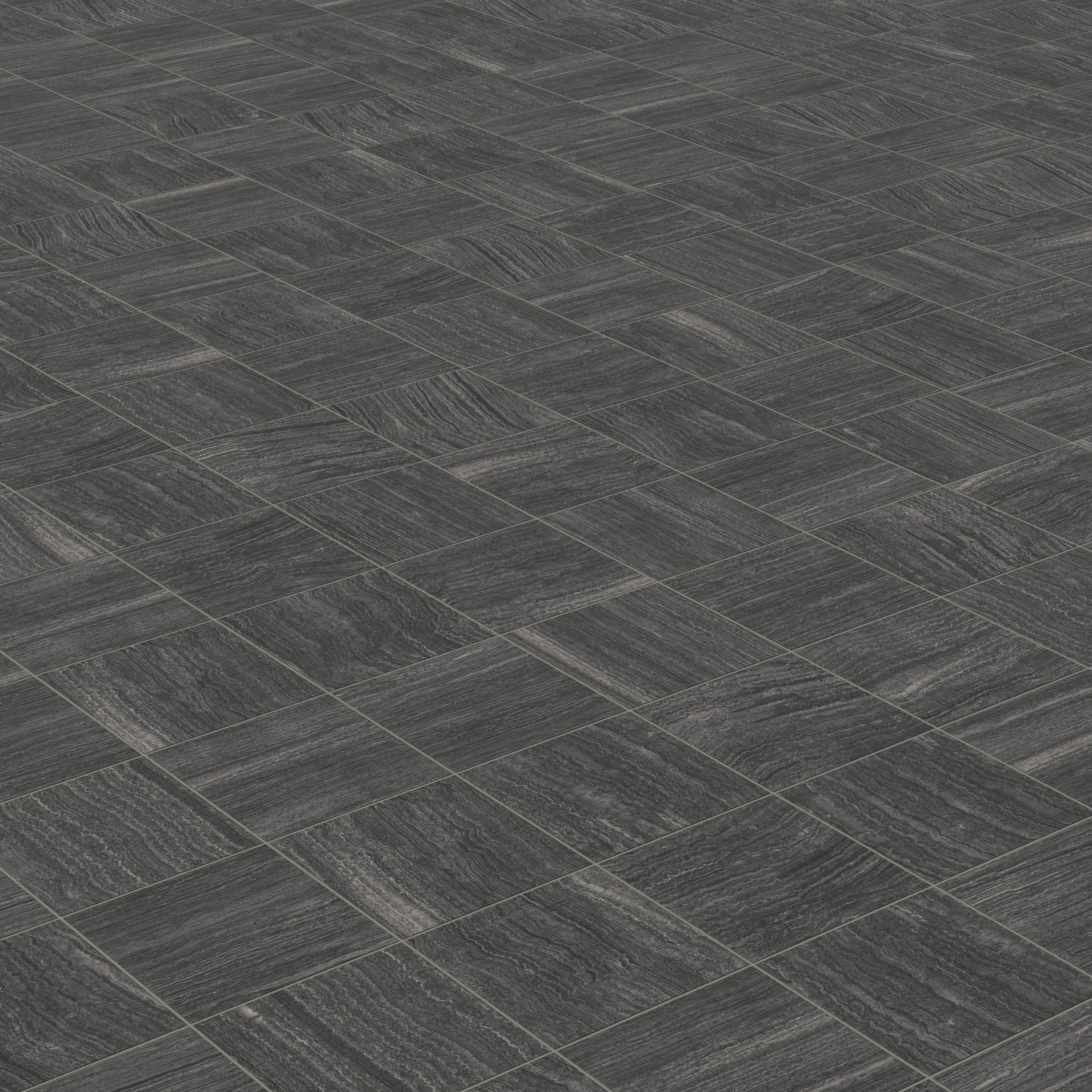 Hendrix 12 x 12 Matte Porcelain Tile in Coal - Image 4