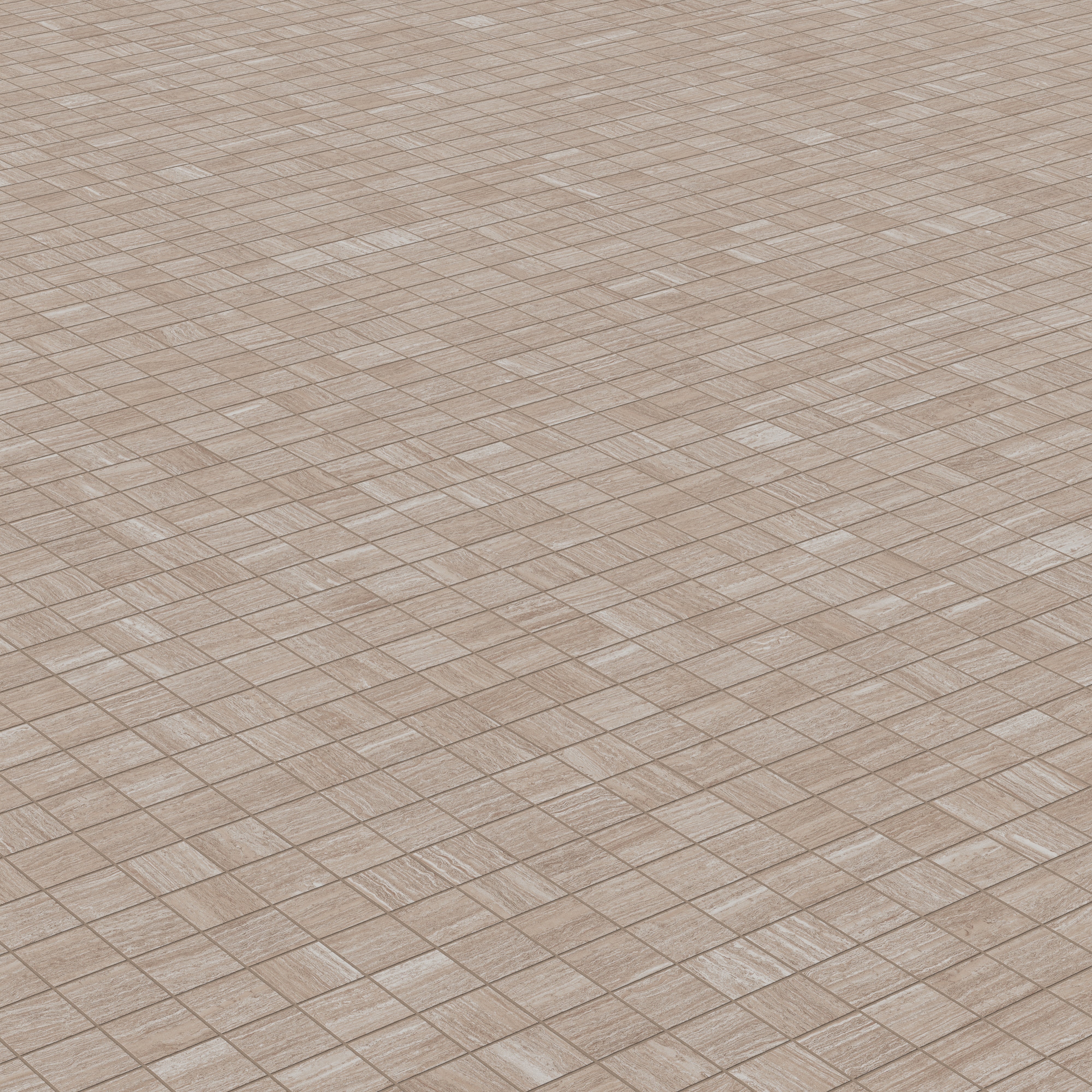 Hendrix 2 x 2 Matte Porcelain Mosaic Tile in Almond - Image 3