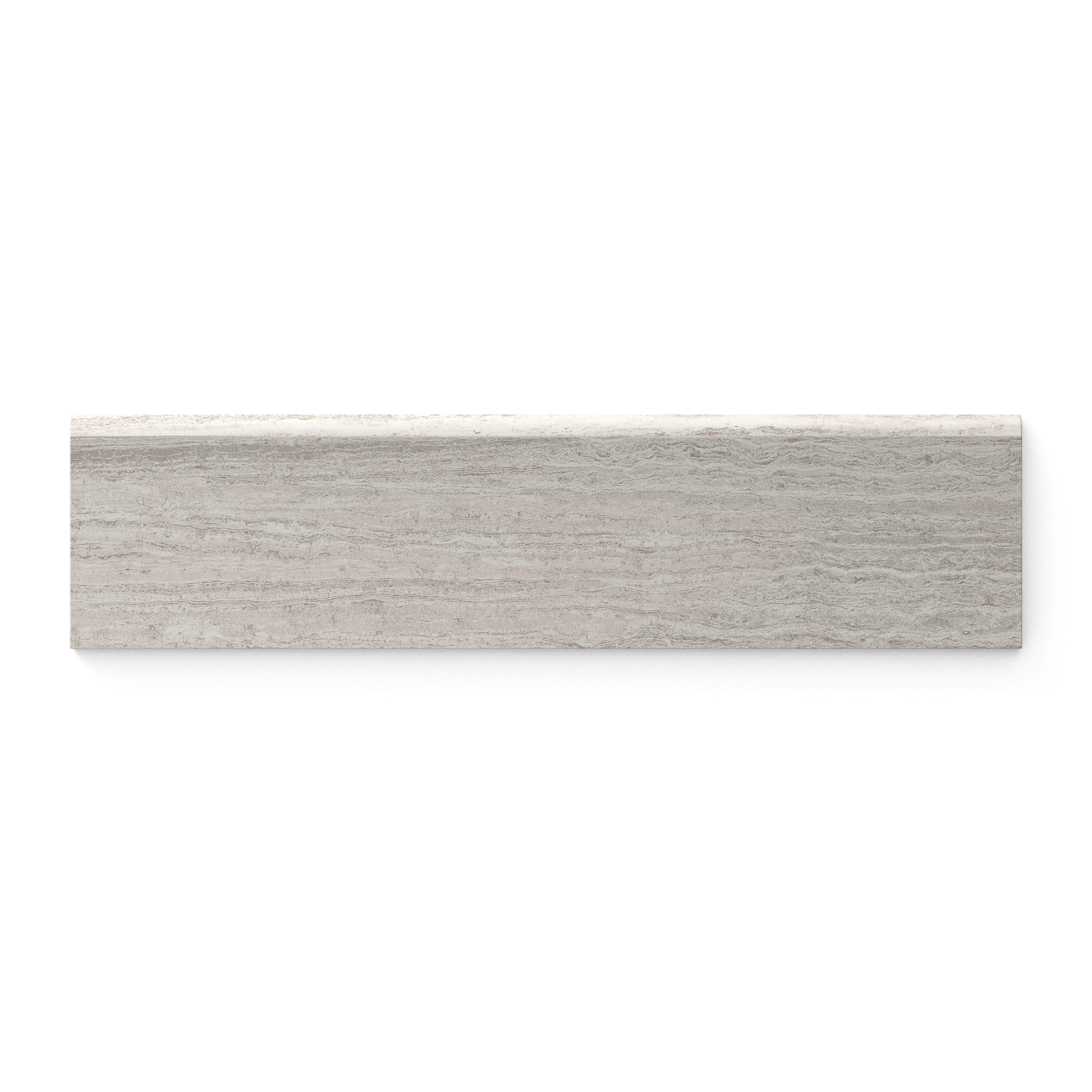 Hendrix 3 x 12 Matte Porcelain Bullnose Tile in Taupe