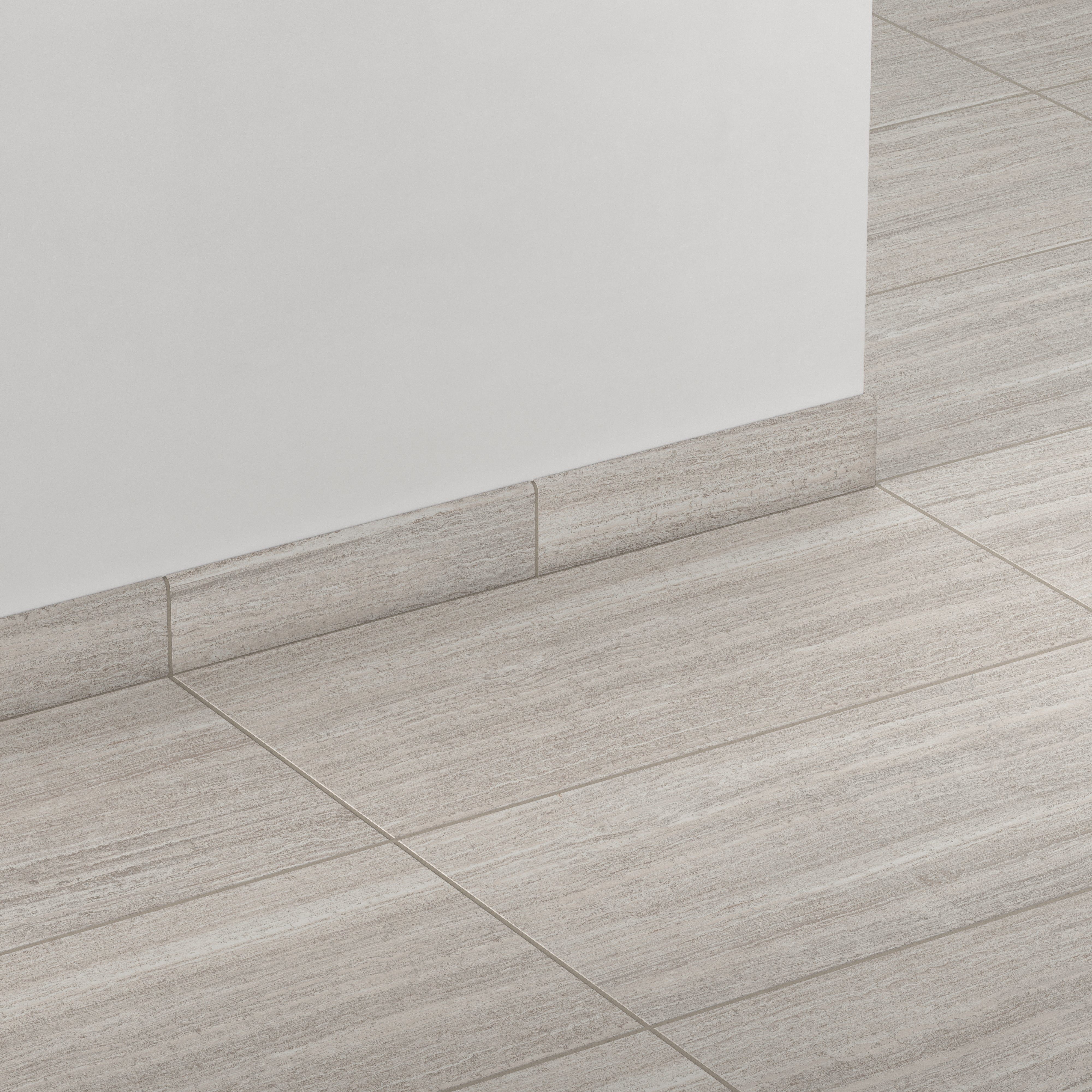 Hendrix 3 x 12 Matte Porcelain Bullnose Tile in Taupe - Image 3