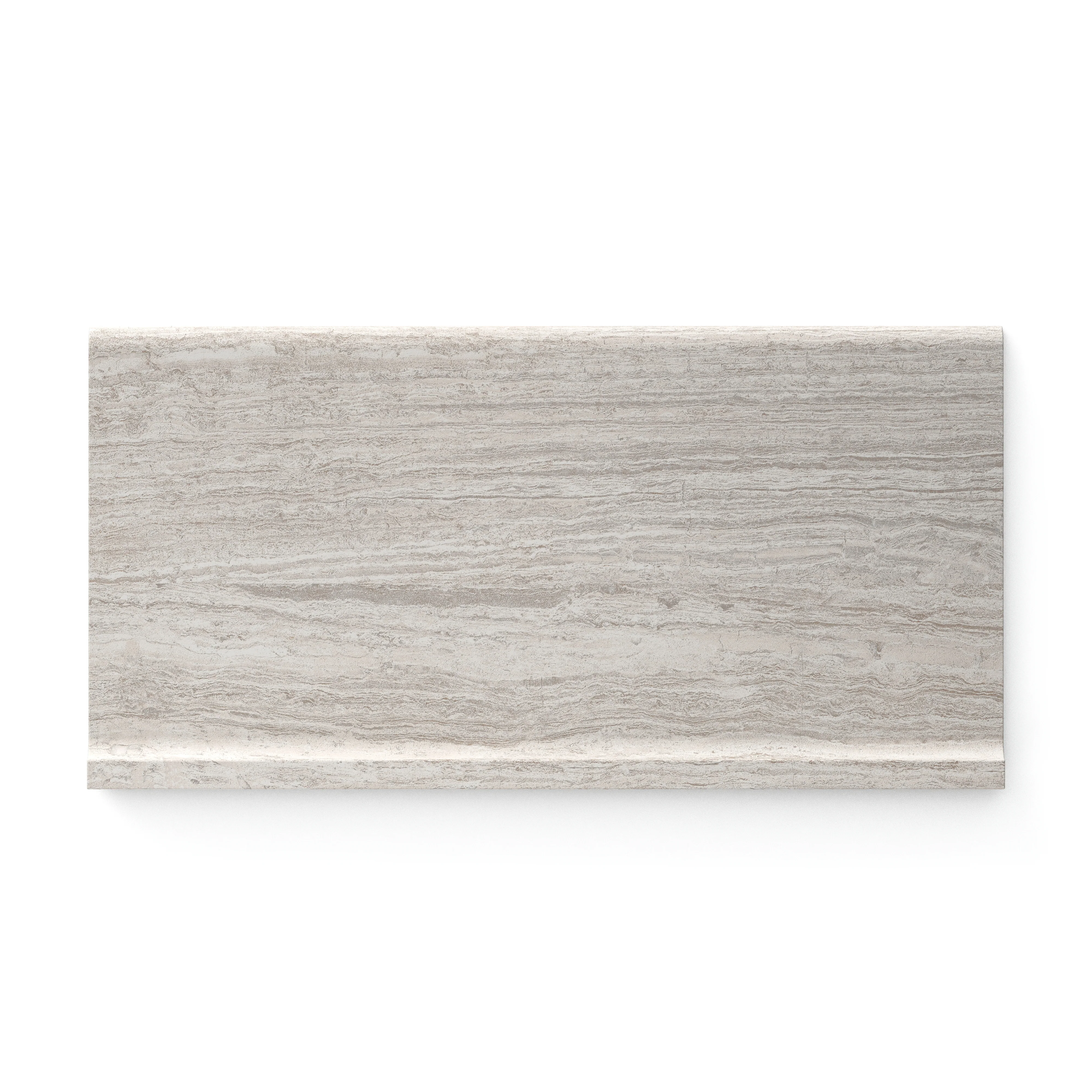 Hendrix 6 x 12 Matte Porcelain Cove Base Tile in Taupe