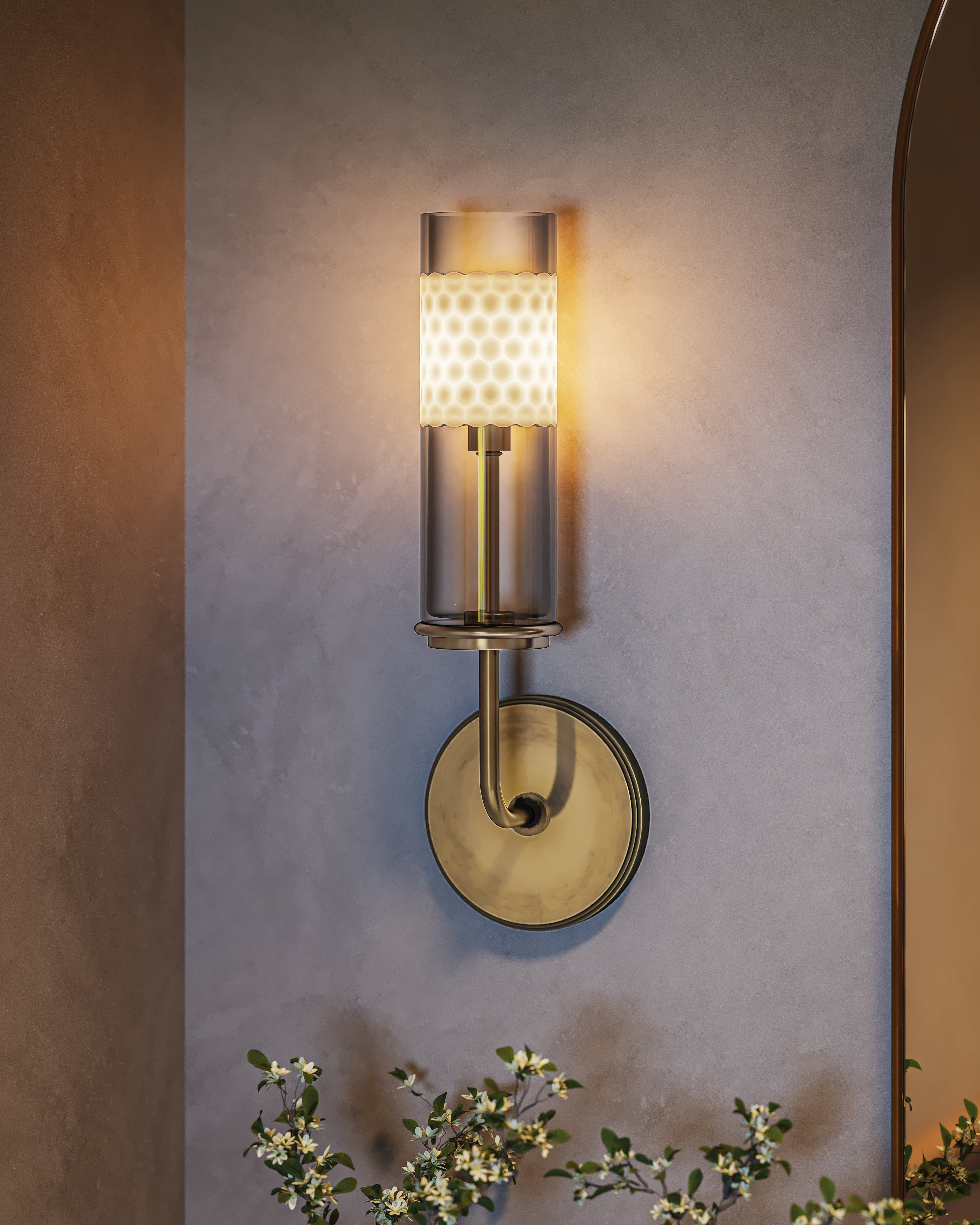 Hera Bath And Vanity Light In Aged Brass - Image 2