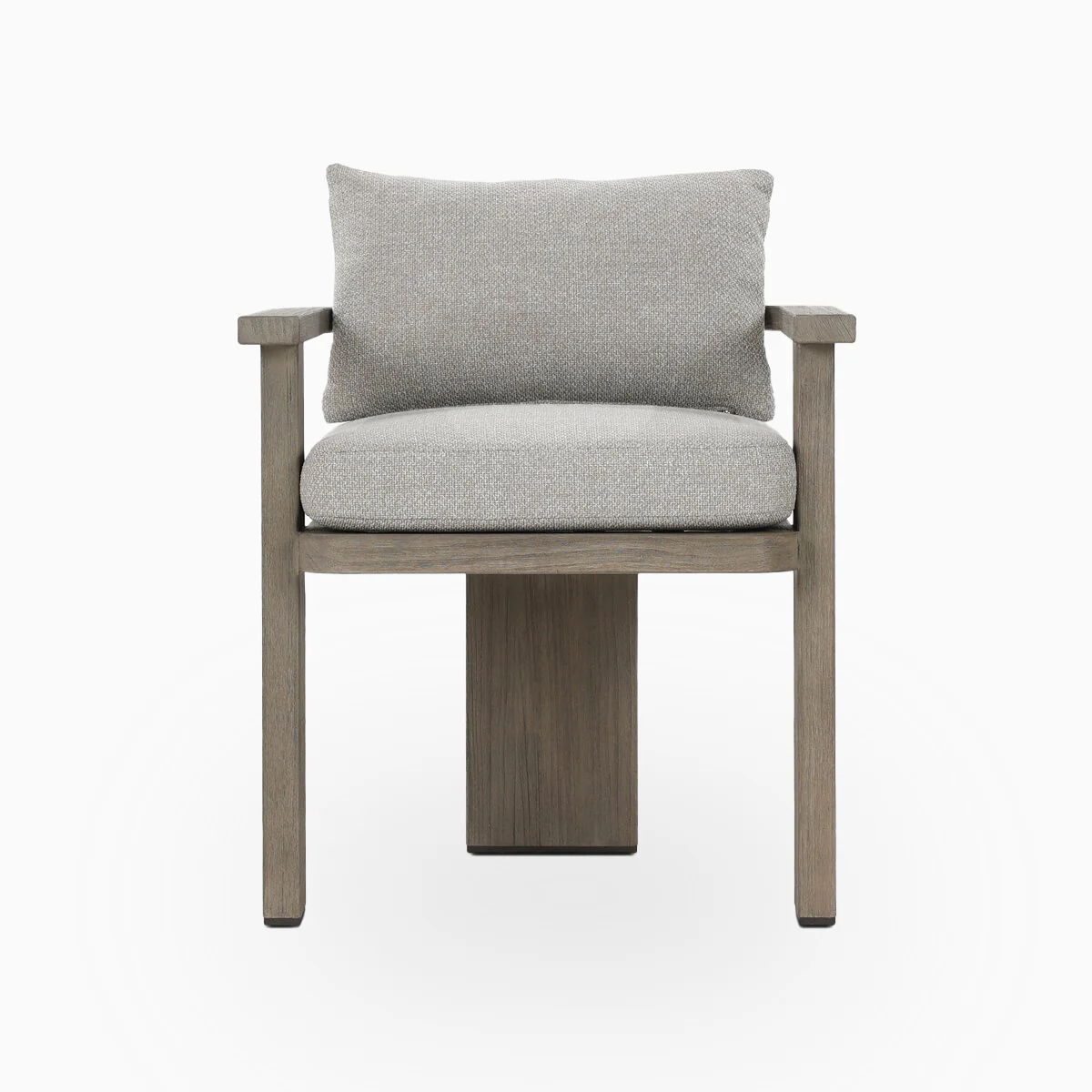 Hightide Outdoor Dining Armchair in Stained Aged Grey/Haynes Fog