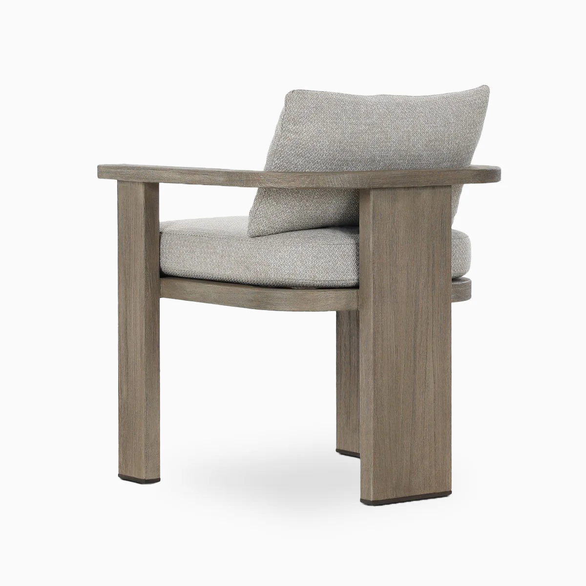 Hightide Outdoor Dining Armchair in Stained Aged Grey/Haynes Fog - Image 4