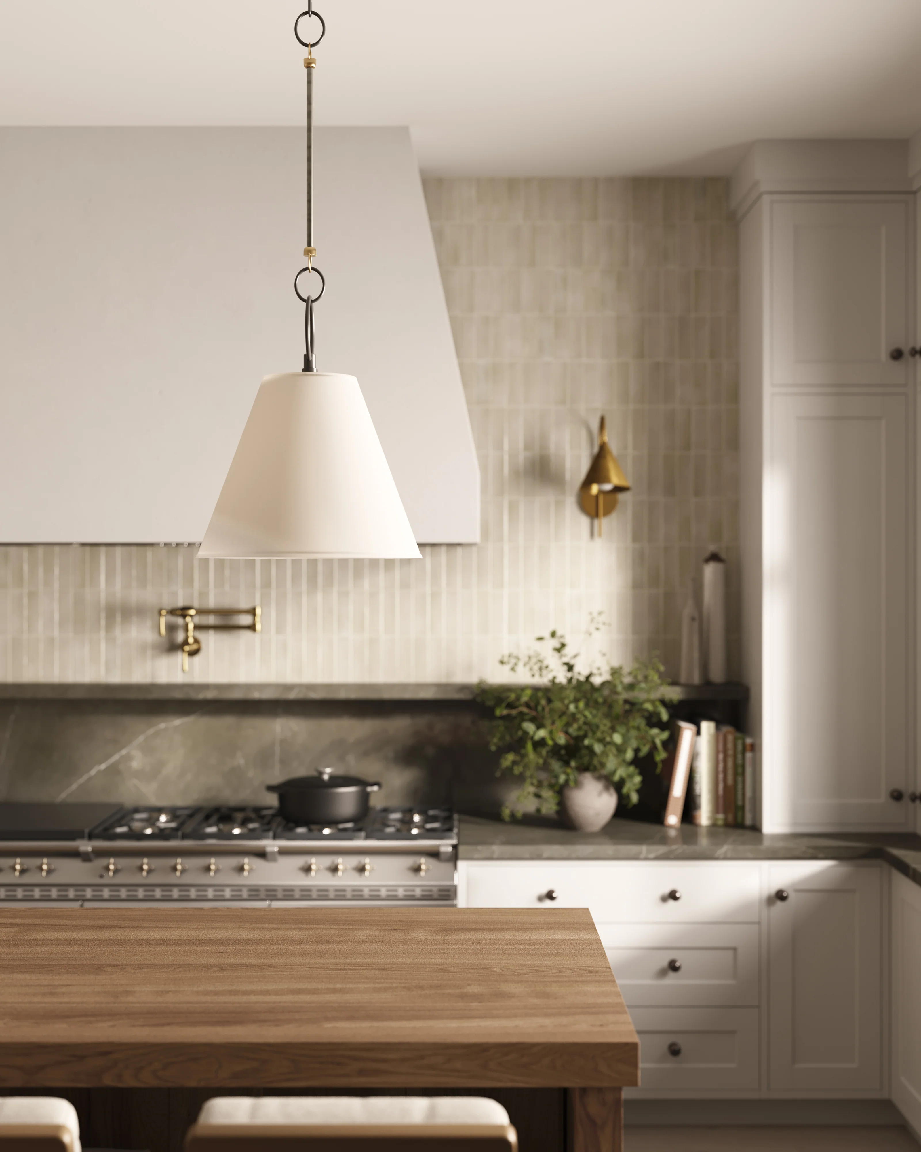 Hilda 18" Pendant in Distressed Bronze - Image 2