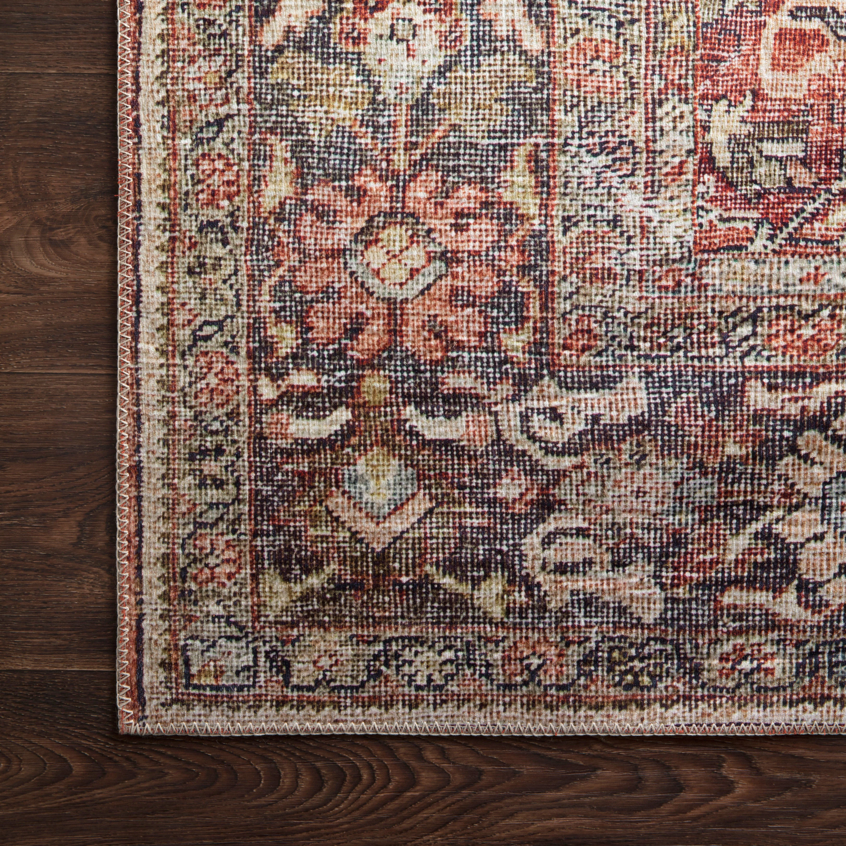 Hutchinson Rug in Brick / Navy - Image 3