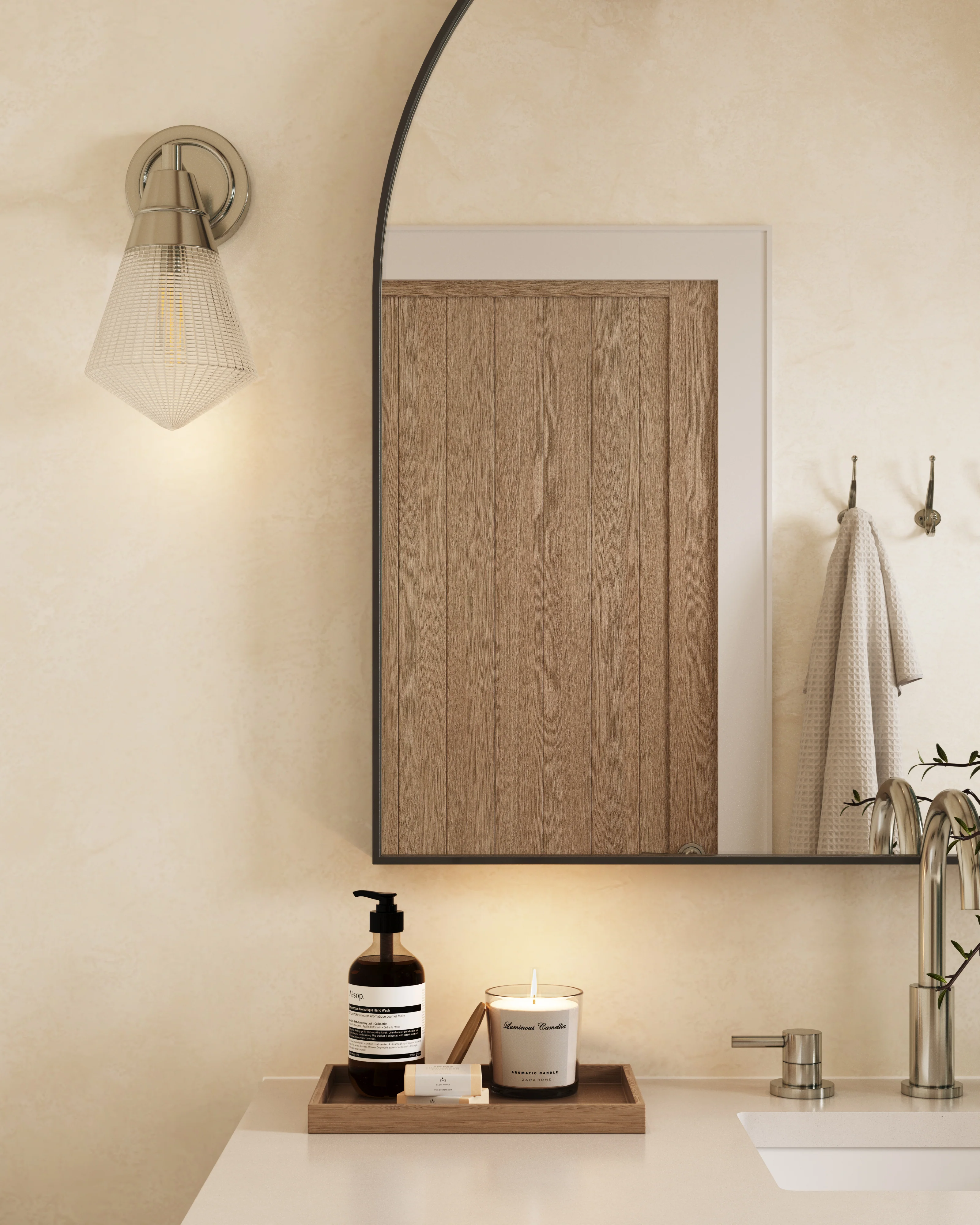 Irene 6" 1 Light Wall/Vanity Light in Polished Nickel/Prismatic Glass - Image 2