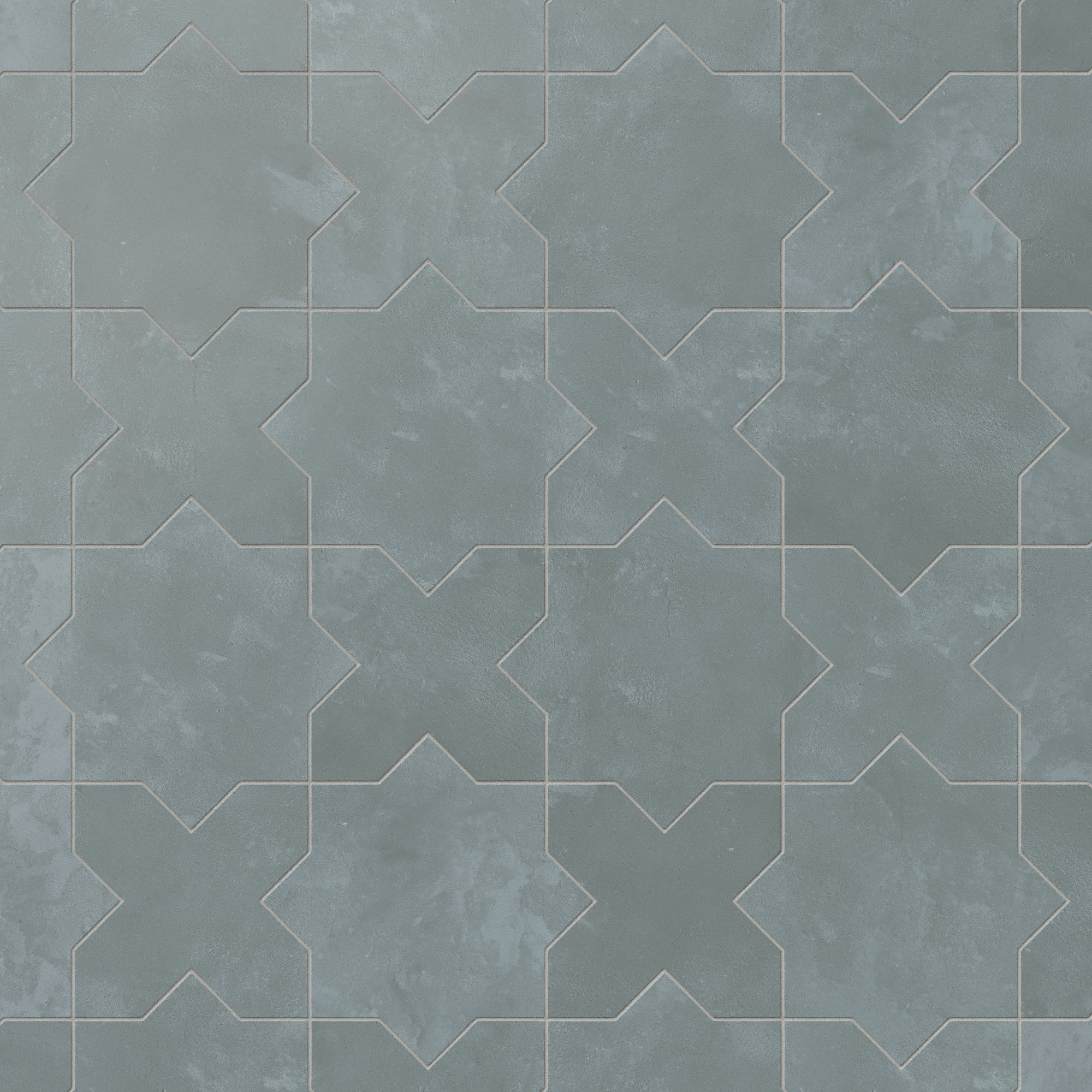 Isabel 11 x 11 Matte Porcelain Tile Star in Saltwater and Cross in Saltwater - Image 5