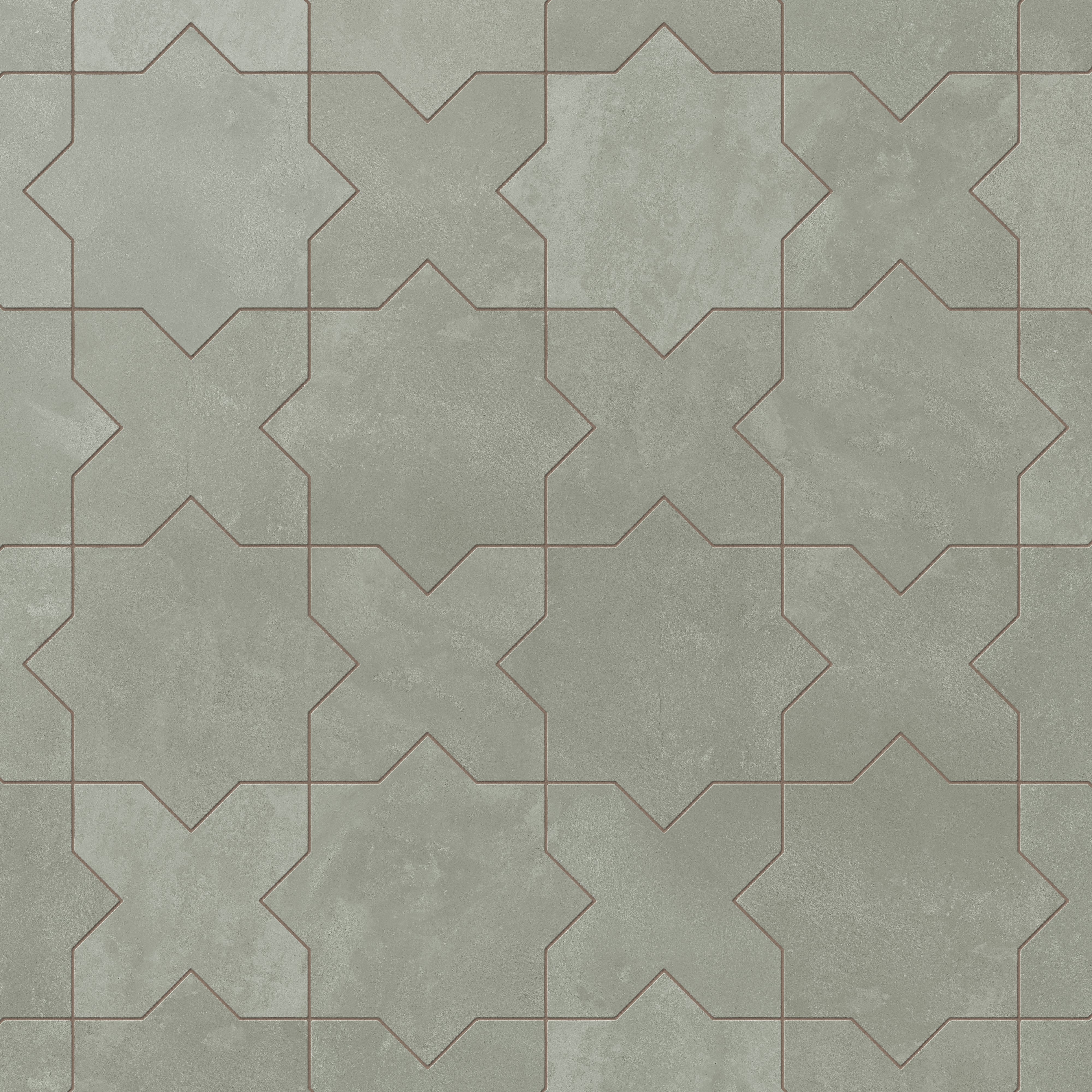 Isabel 11 x 11 Matte Porcelain Tile Star in Soft Sage and Cross in Soft Sage - Image 5