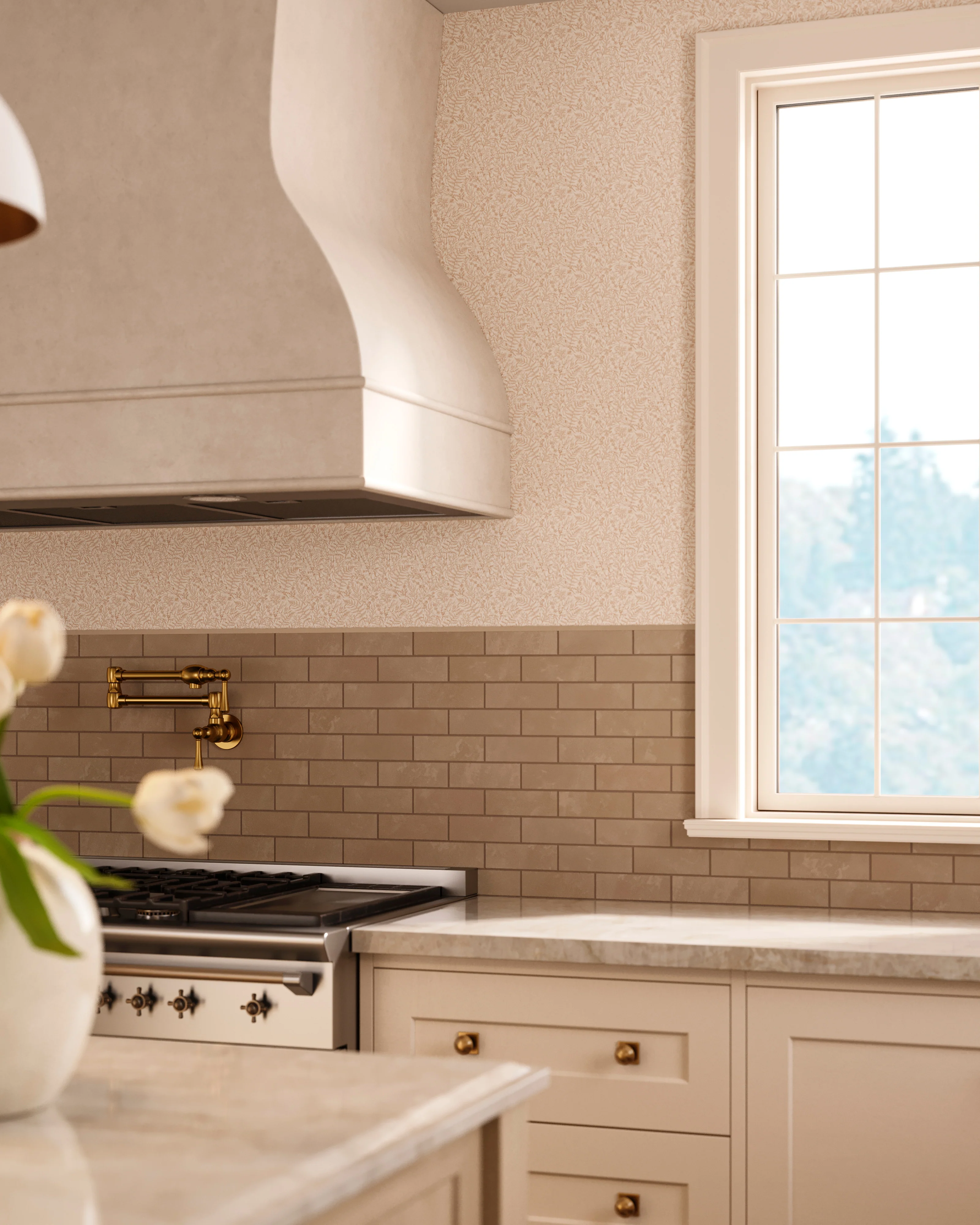 Isabel 2 x 6 Matte Porcelain Tile in Almond Mist - Image 3