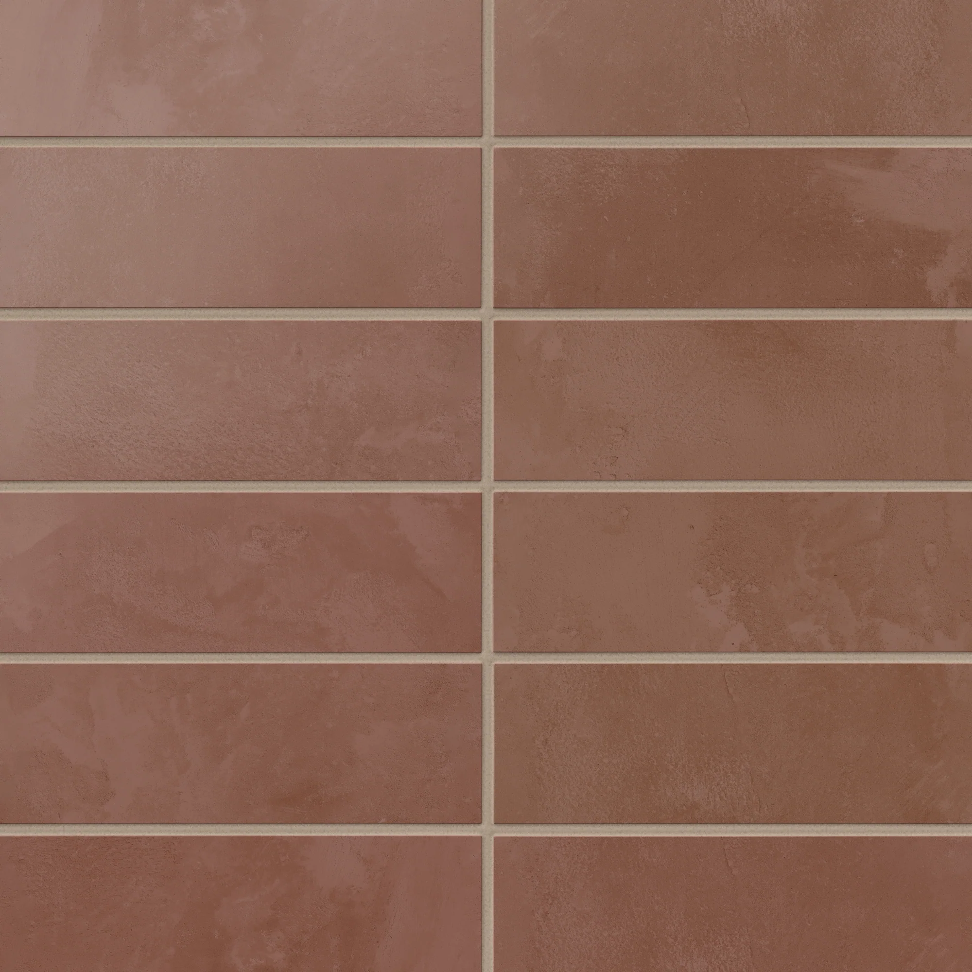 Isabel 2 x 6 Matte Porcelain Tile in Burnt Umber