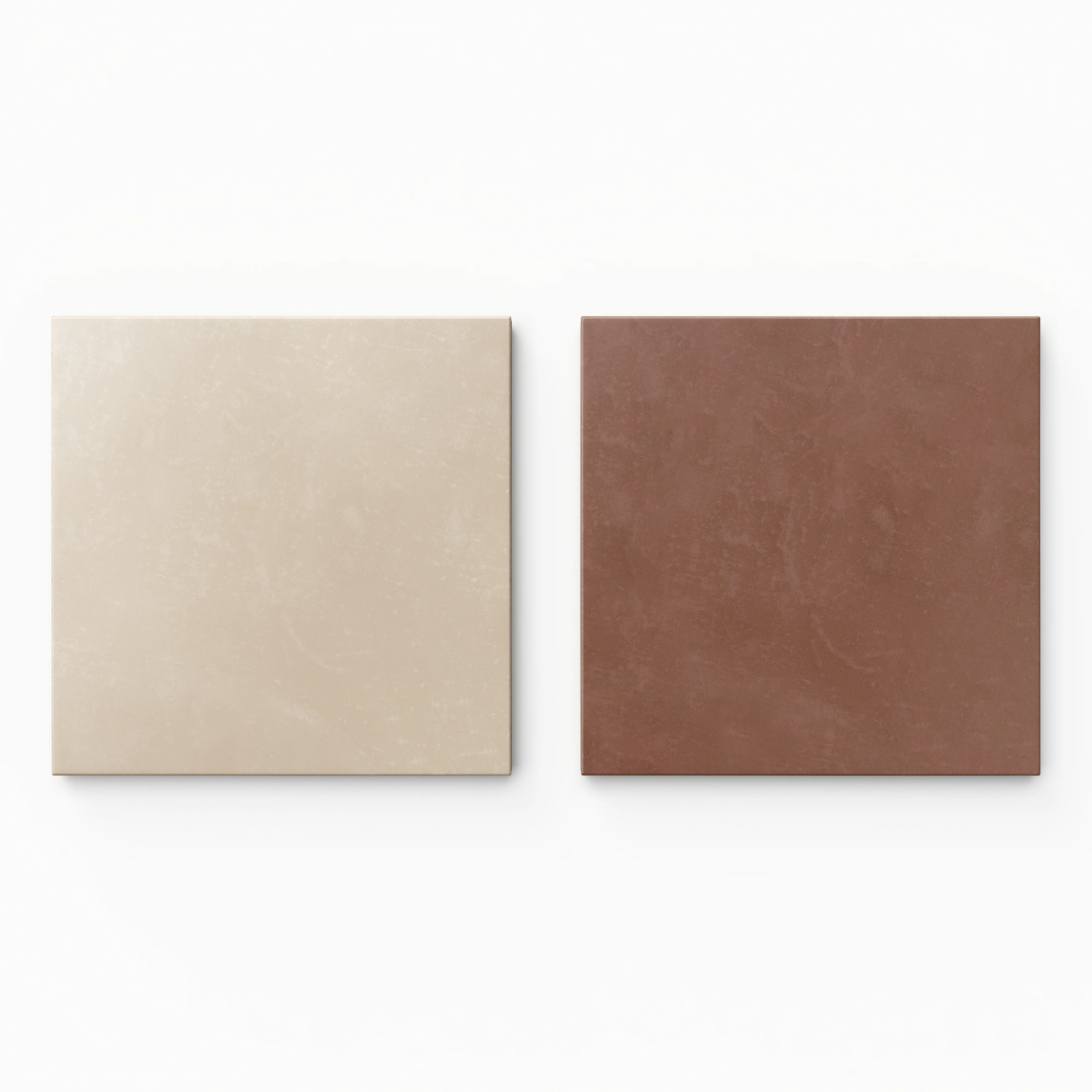 Isabel 6 x 6 Checkerboard Matte Porcelain Tile in Almond Mist and Burnt Umber - Image 2